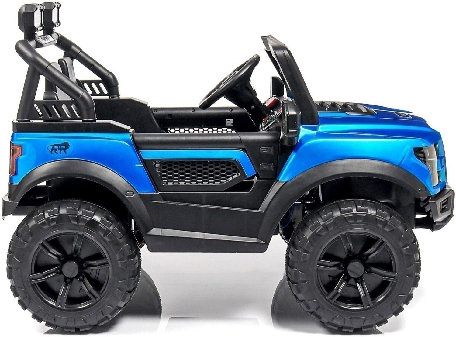 Image of Ebabykart Ford 12V Electric Ride On Car For Kids With Remote Control, Music Light 1-6 Yrs Car Battery Operated Ride On (Blue)