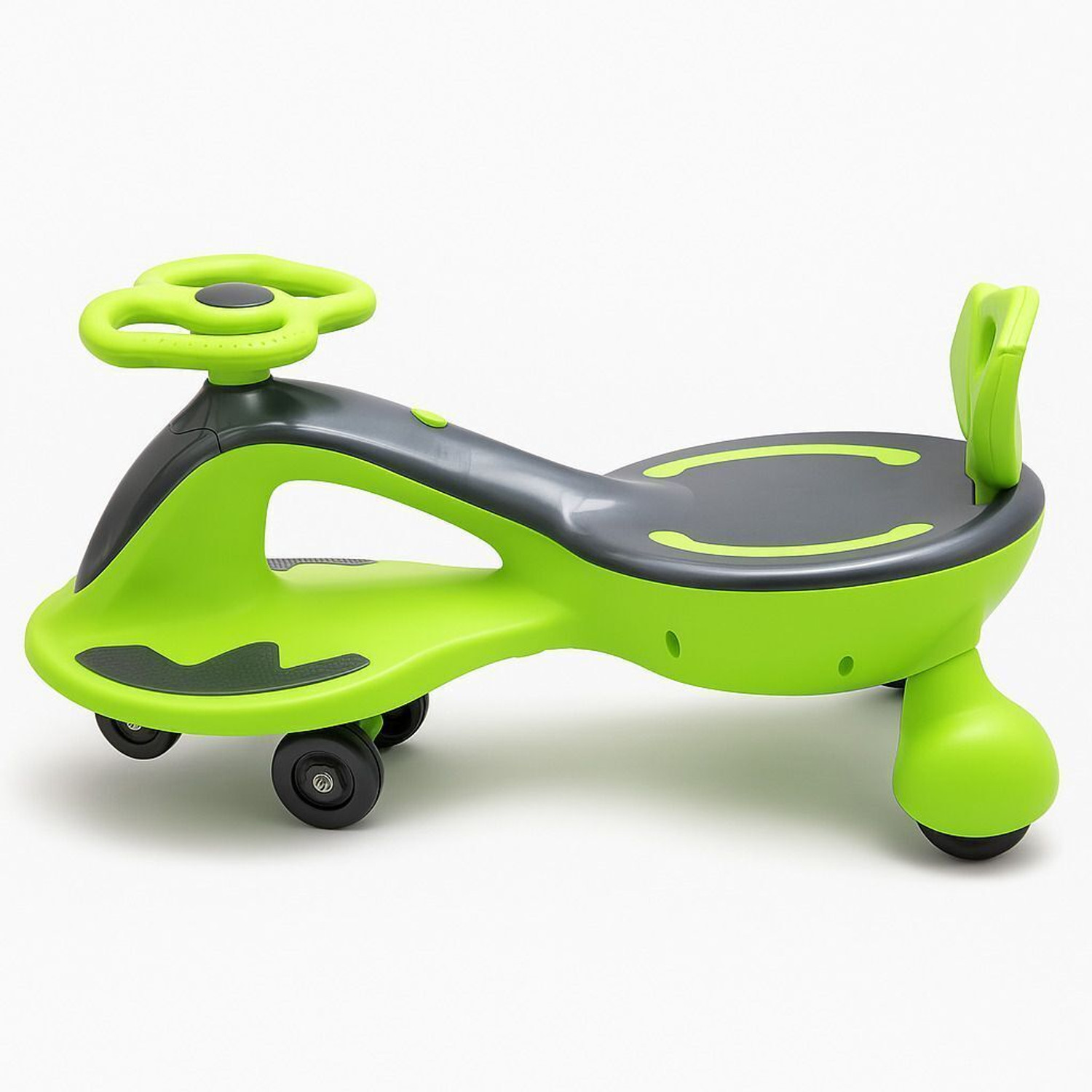 Image of URBANTOTS Swing Car Ride-On | Baby Push & Twist Car with Safety Backrest, Premium Green Car Non Battery Operated Ride On