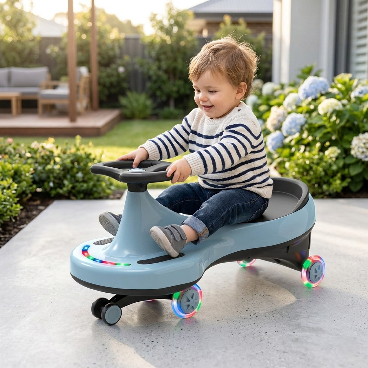 Image of JoyRide Magic Car Rider for Kids | Magic Swing Car for Kids | Twister Ride On Car Push Rideons & Wagons Non Battery Operated Ride On