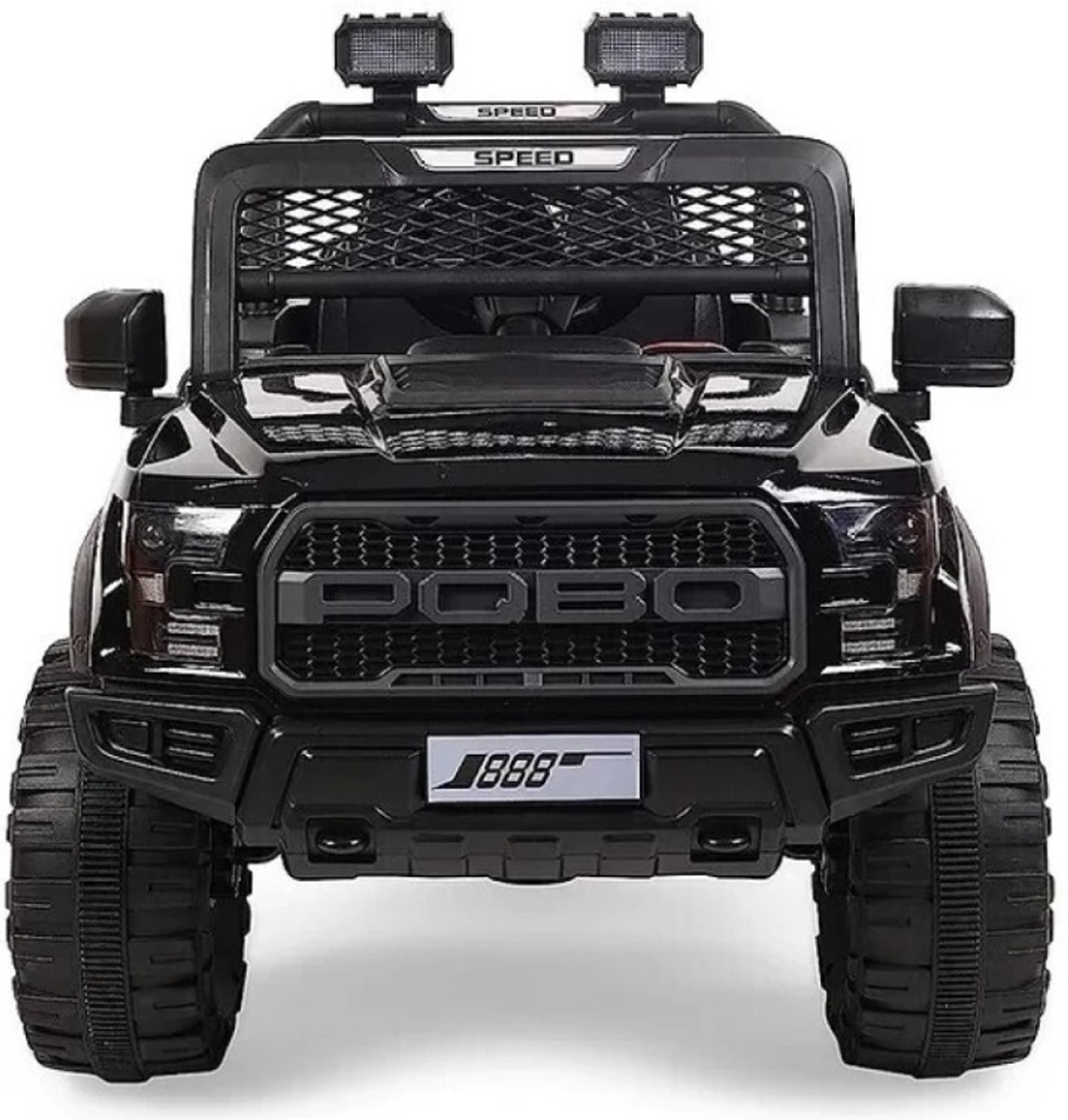 Image of oh baby POBO BLACK 4 Motors 4x4 (1-8Yrs) Battery ride on Jeep Battery Operated Ride On