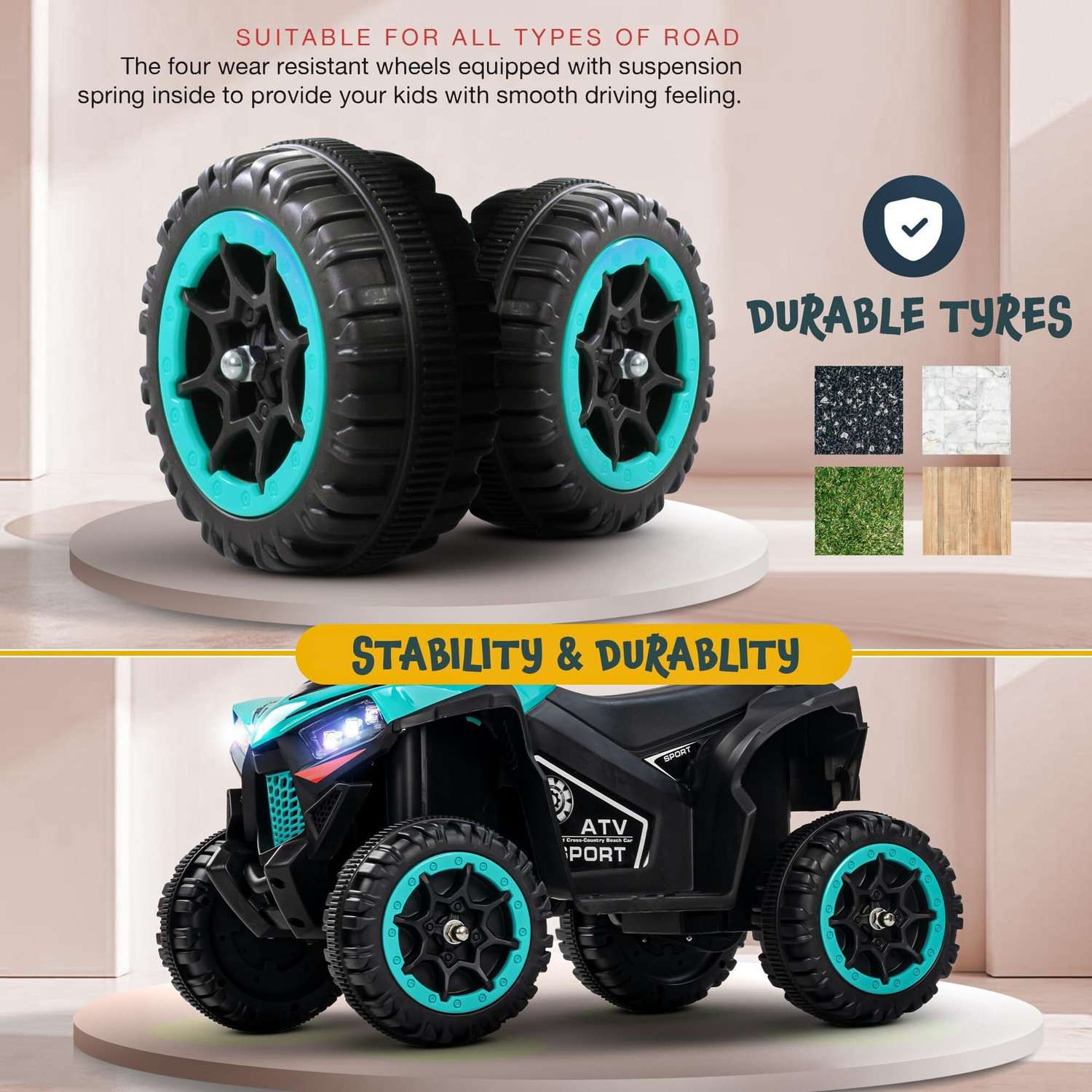 Image of baybee Monstro Baby Electric Bike for Kids|Rechargeable Balance Bikes with LED Lights Bike Battery Operated Ride On