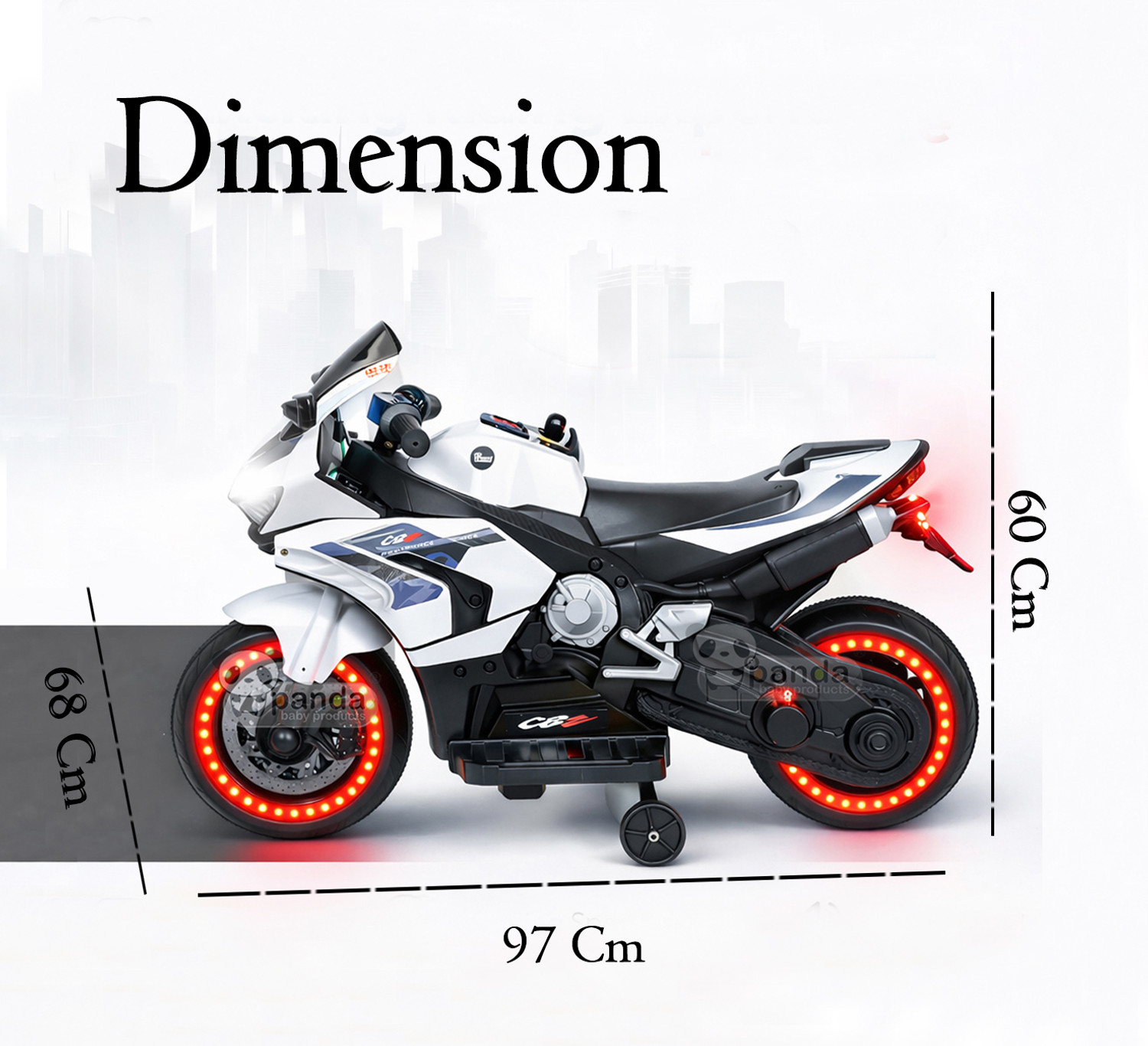 Image of PANDA BABY PRODUCTS Bike Battery Operated Ride On