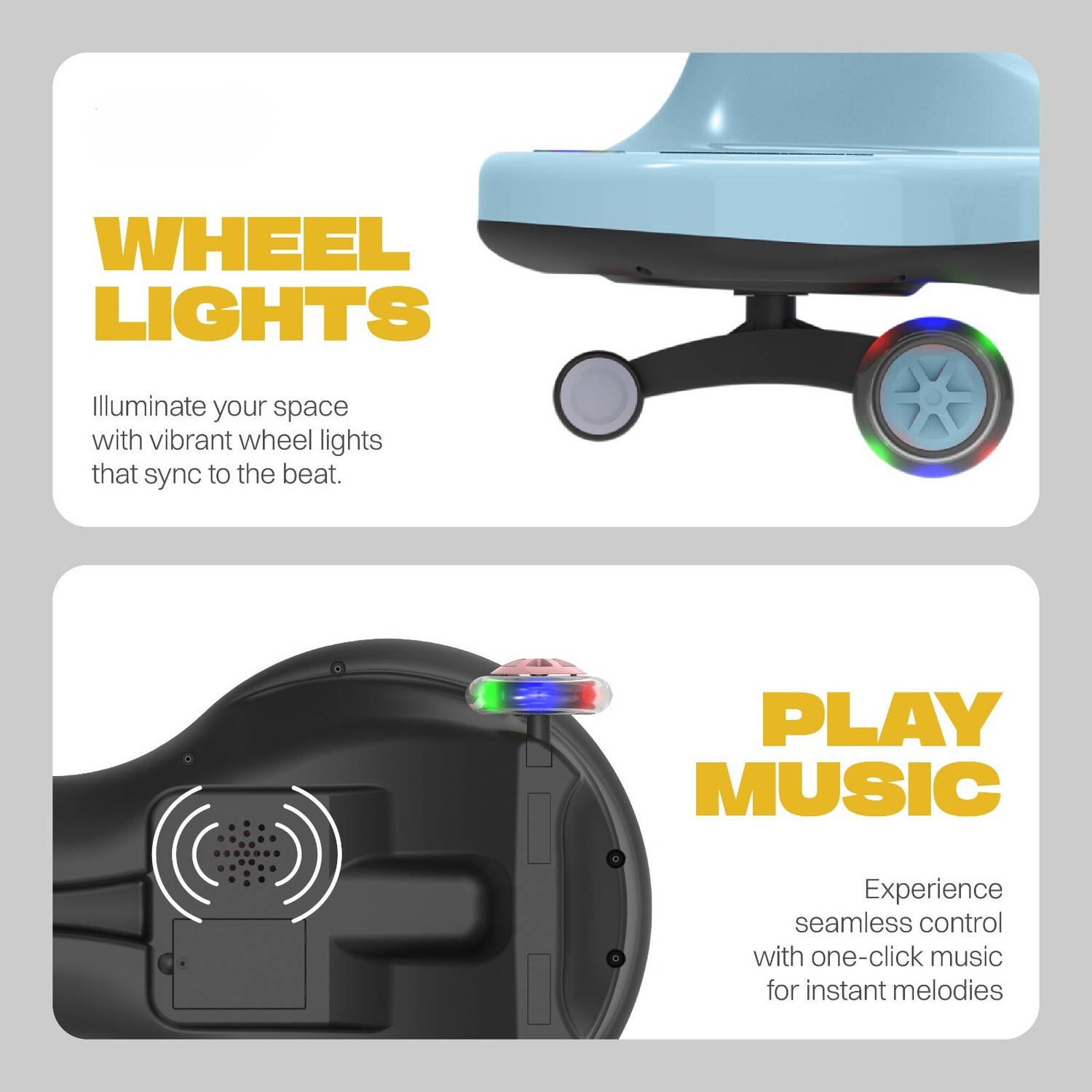 Image of JoyRide Magic Car Rider for Kids | Magic Swing Car for Kids | Twister Ride On Car Push Rideons & Wagons Non Battery Operated Ride On