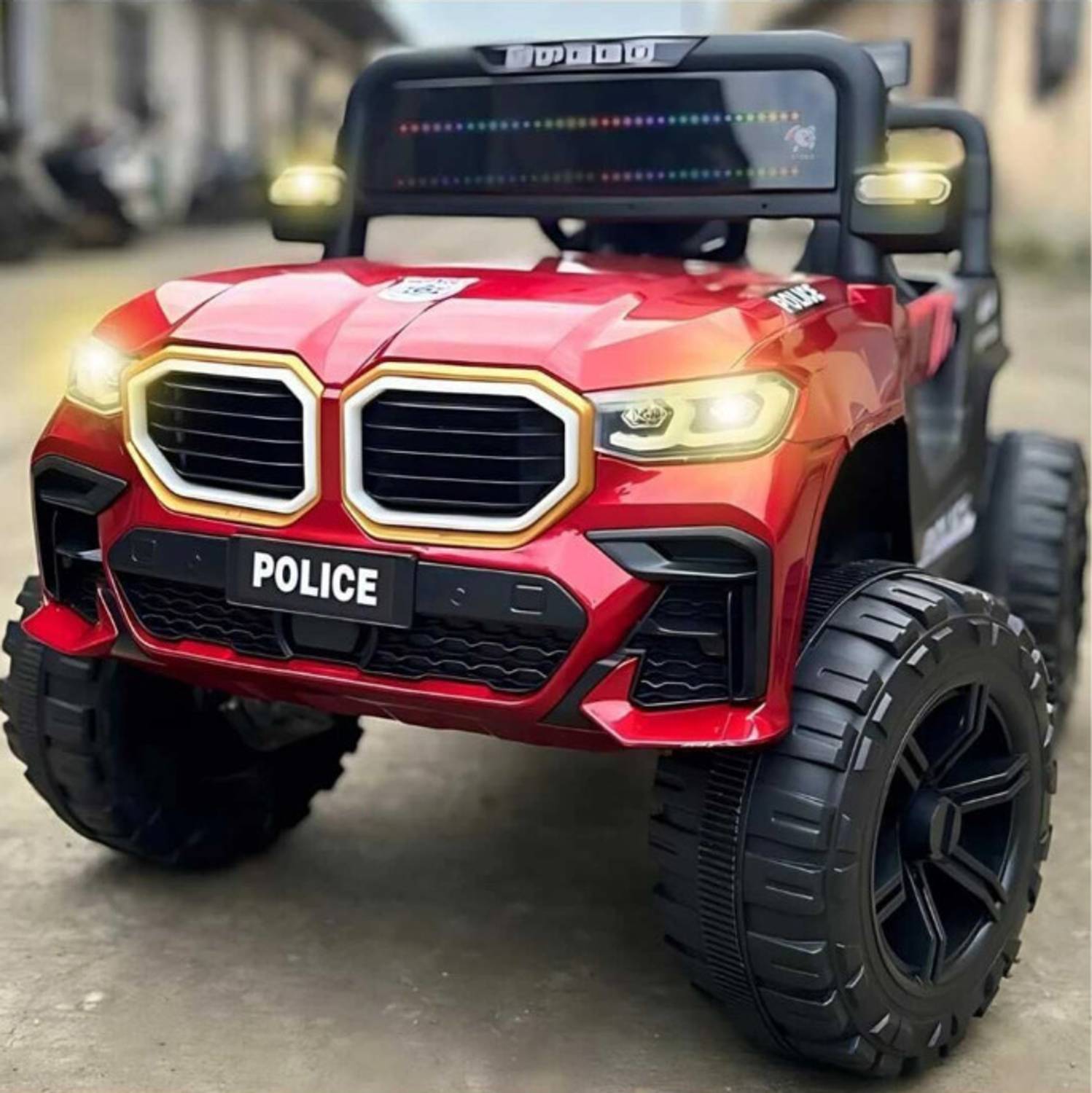 Little Kids Police Jeep with Remote Control - Image 1