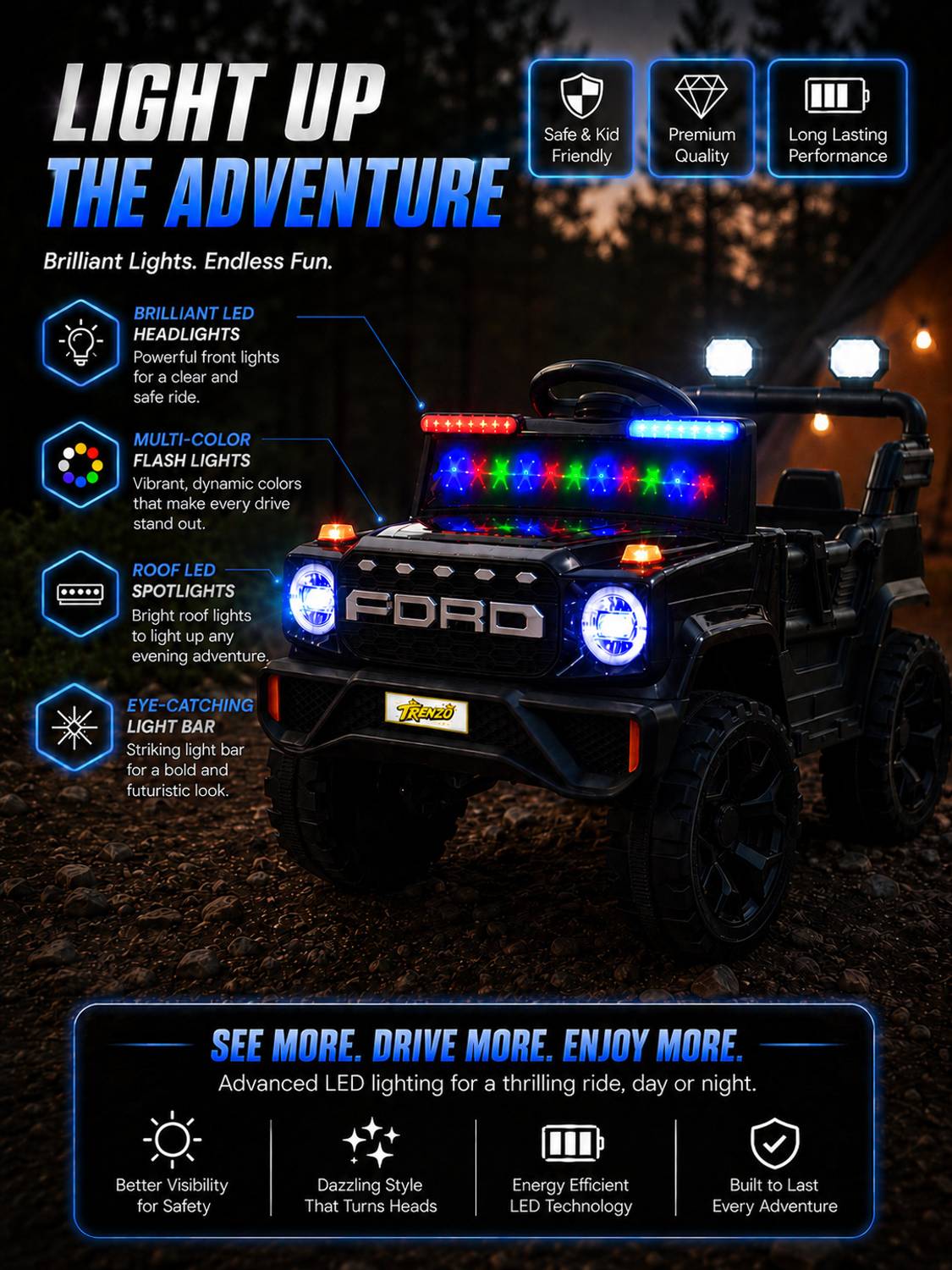 Trenzo 12V Rechargeable Kids Car - Image 2