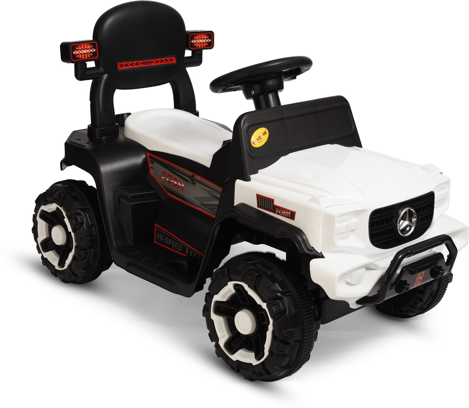 Image of Miss & Chief Posh Rechargeable Car 6V & 6.5Ah Battery(Ages 2+)| Bluetooth & USB Music Player Car Battery Operated Ride On