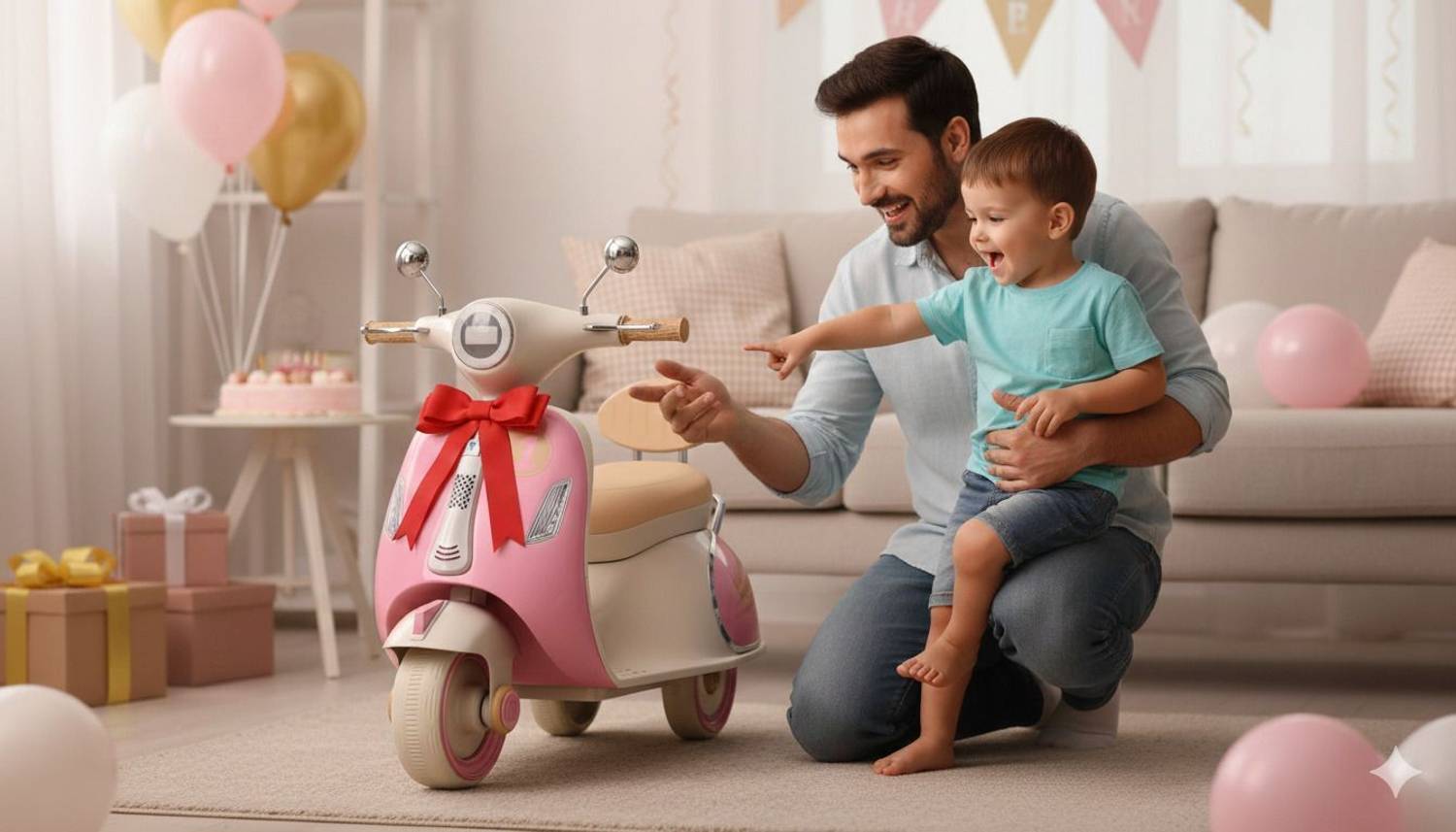 LAYVJO kpink Scooter Battery Operated Ride On Price in India - Buy