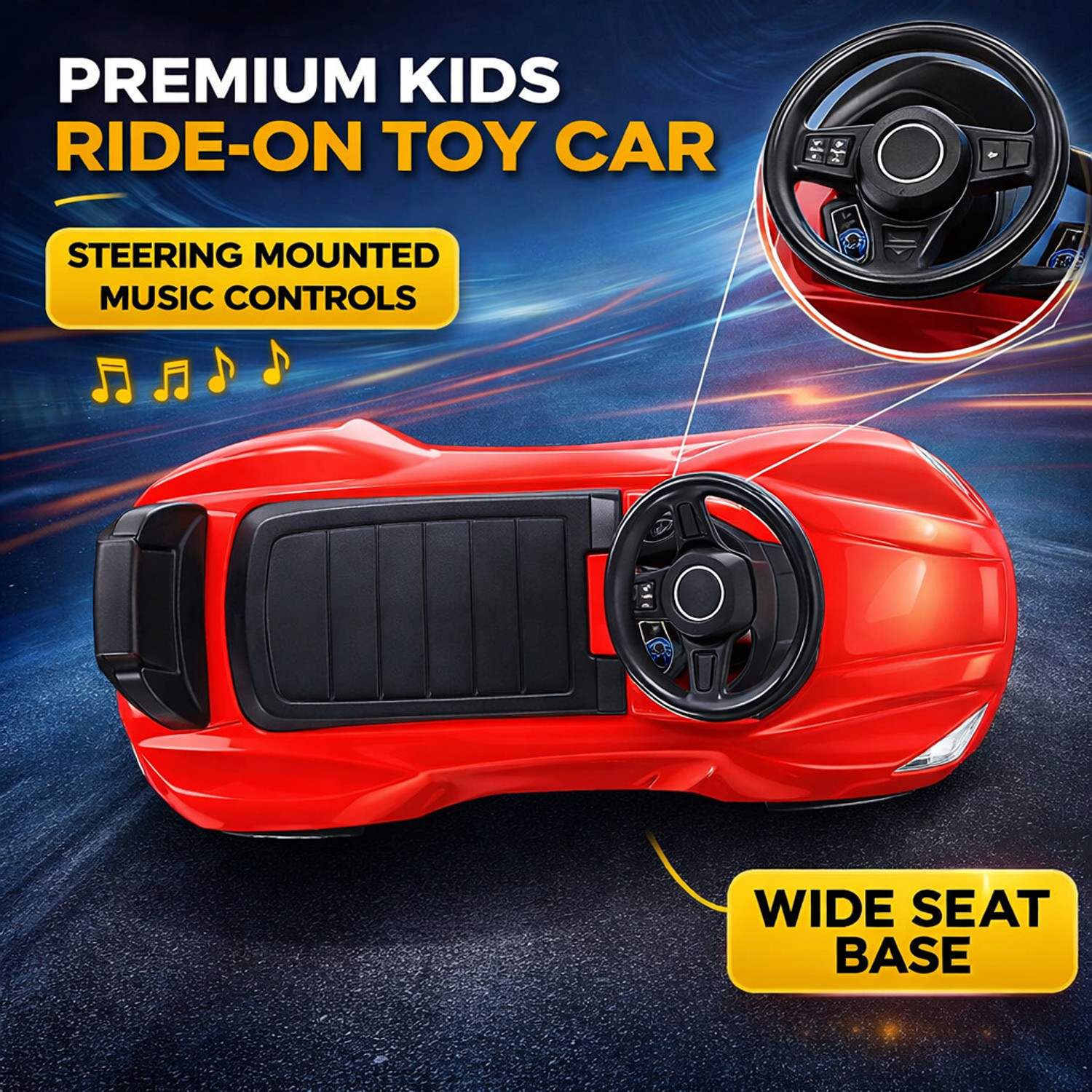 Image of Pandaoriginals Kids music and lights, 1 to 4 years, kids toy on mc laren Car Non Battery Operated Ride On
