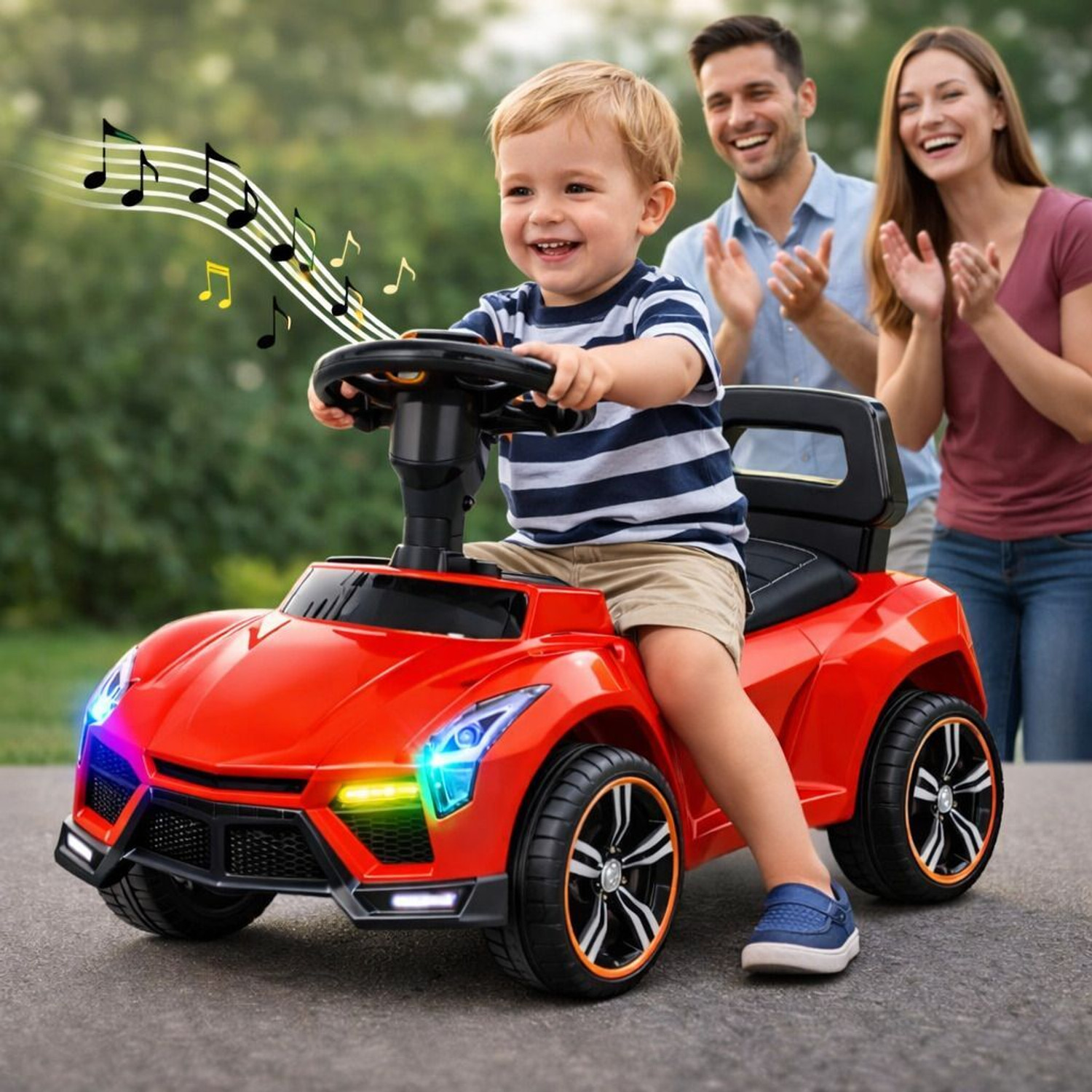 Image of Pandaoriginals Kids music and lights, 1 to 4 years, kids toy on mc laren Car Non Battery Operated Ride On