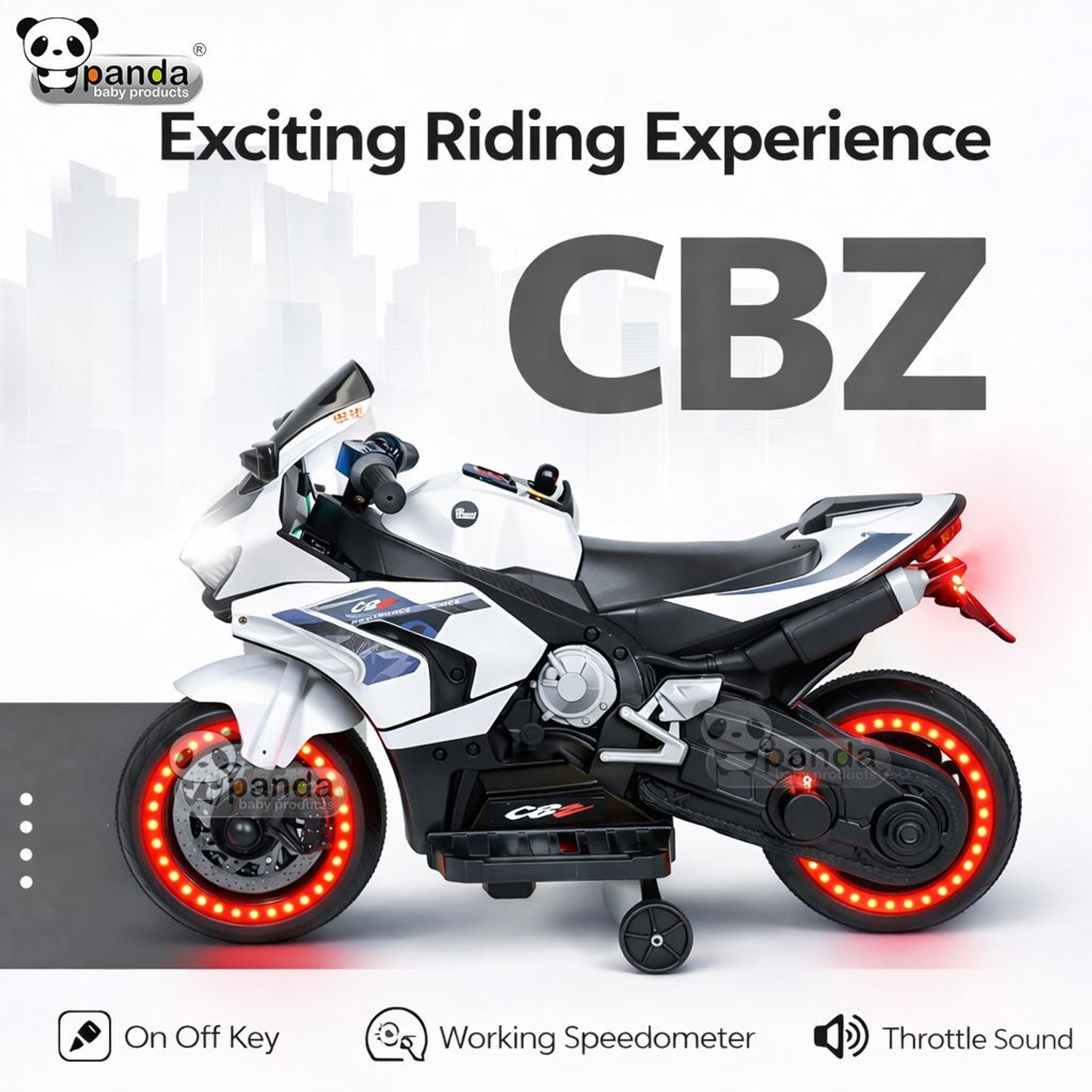 Image of PANDA BABY PRODUCTS Bike Battery Operated Ride On