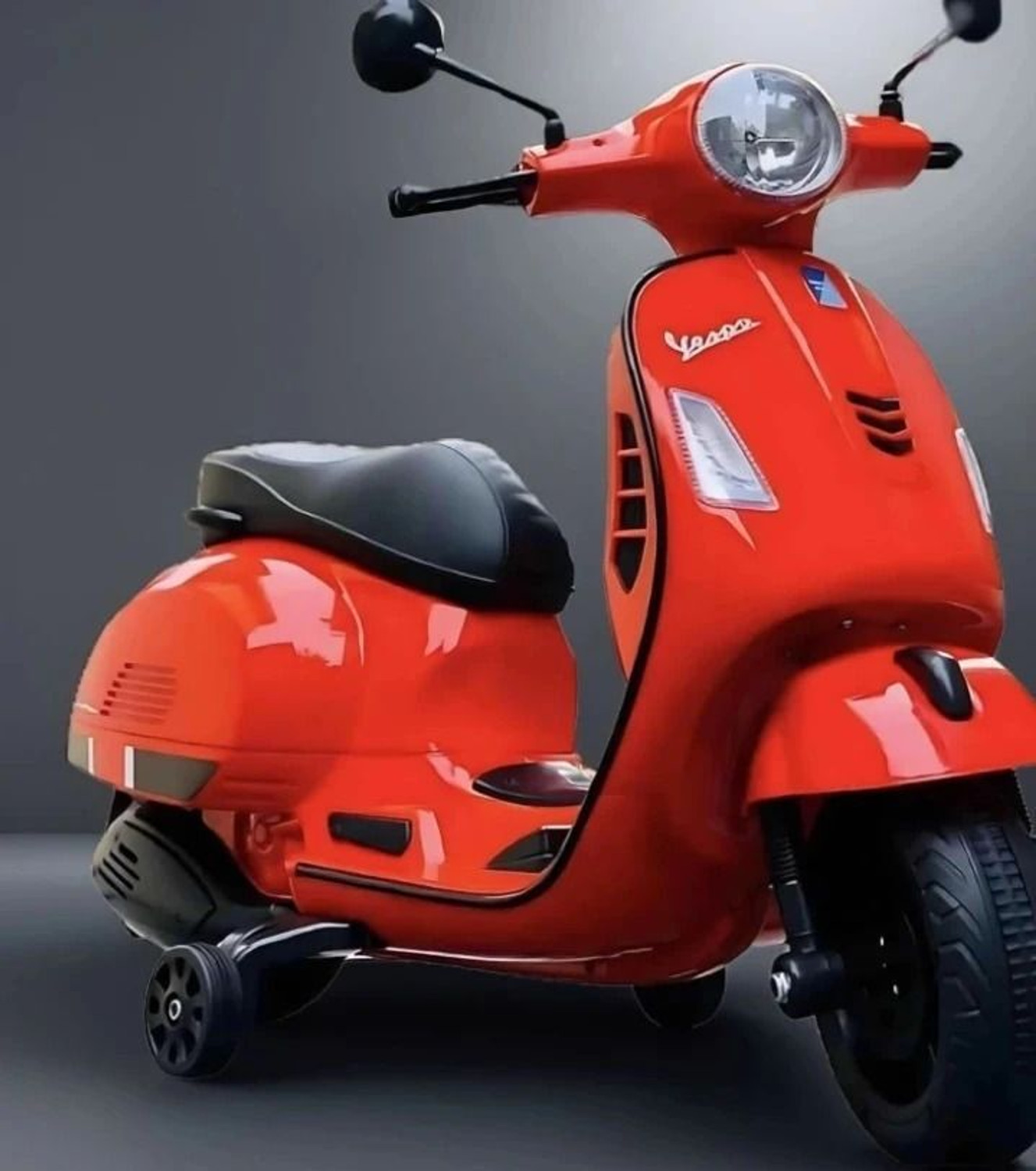Image of oh baby Vespa 12V Battery Operated Ride On Scooter For Kids Scooter Battery Operated Ride On
