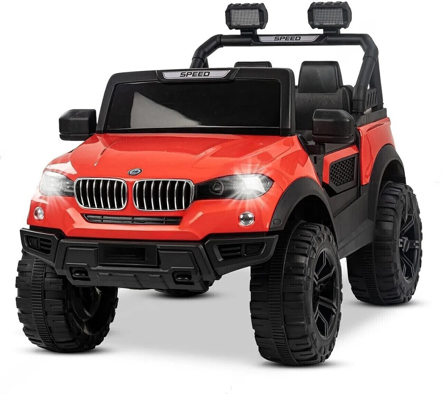 Image of PP INFINITY BMW 12V Electric Ride On Jeep For Kids With Remote Control, Music, Light 1-6 Yrs Car Battery Operated Ride On