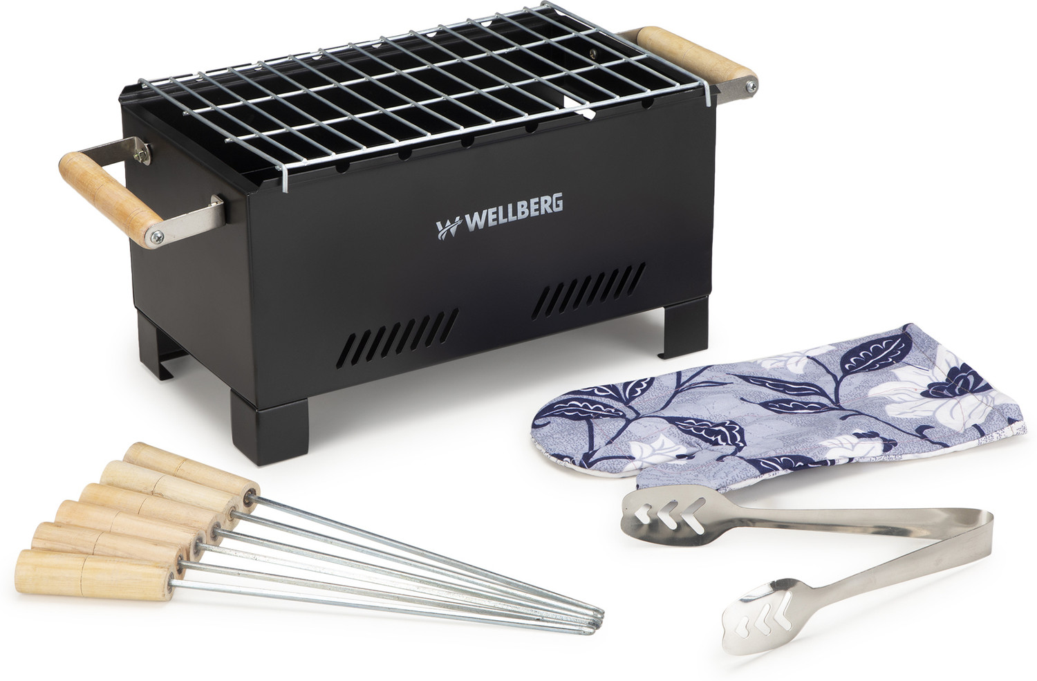 Image of Chefman Outdoor Charcoal Griller Barbecue for Healthy Cooking & Fun Picnic Grilling Electric Tandoor