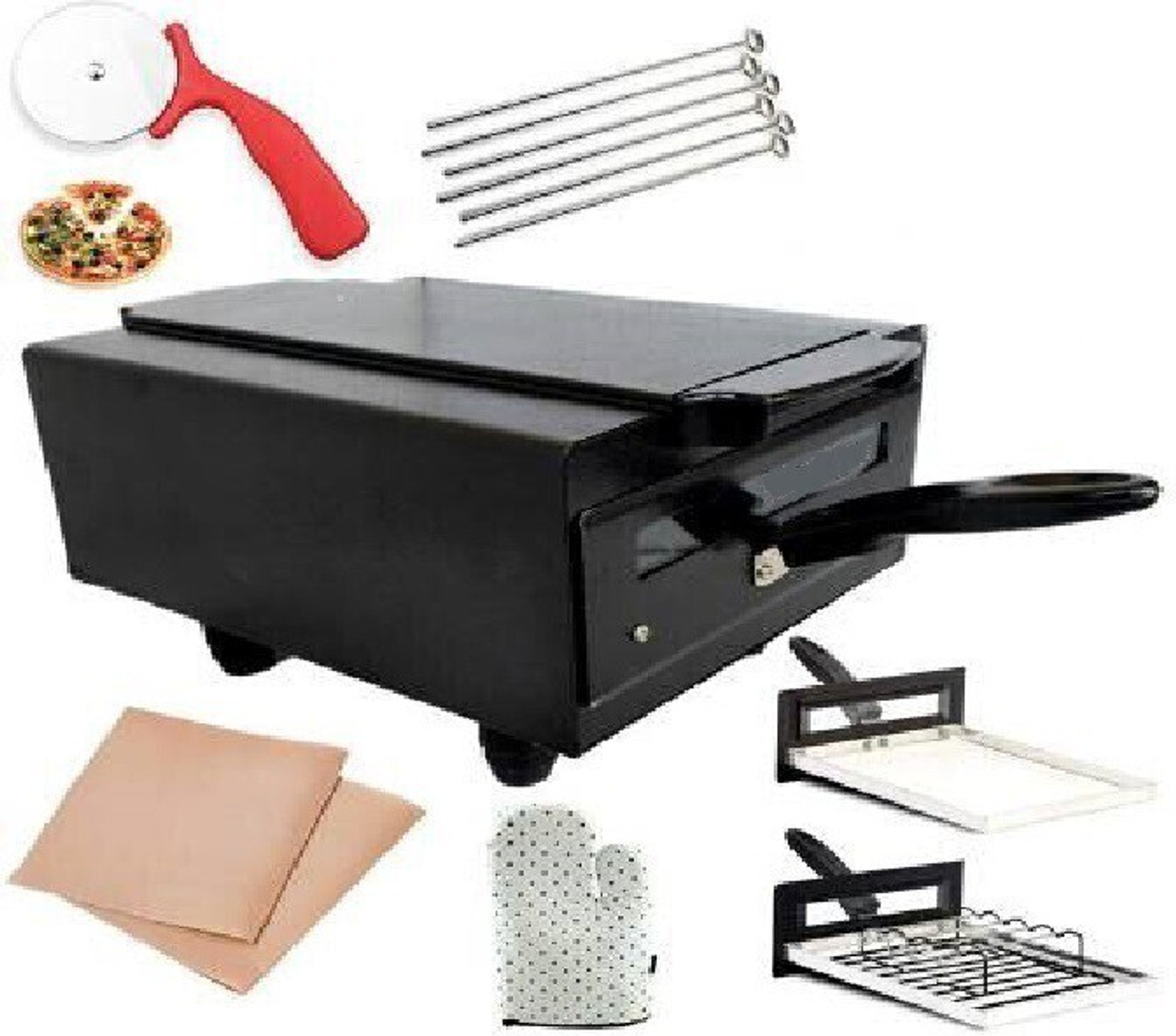 Image of Chefman 14-Inch Multi-Purpose Oven for Pizza, Naan, & Healthy Cooking � Classic Design Electric Tandoor