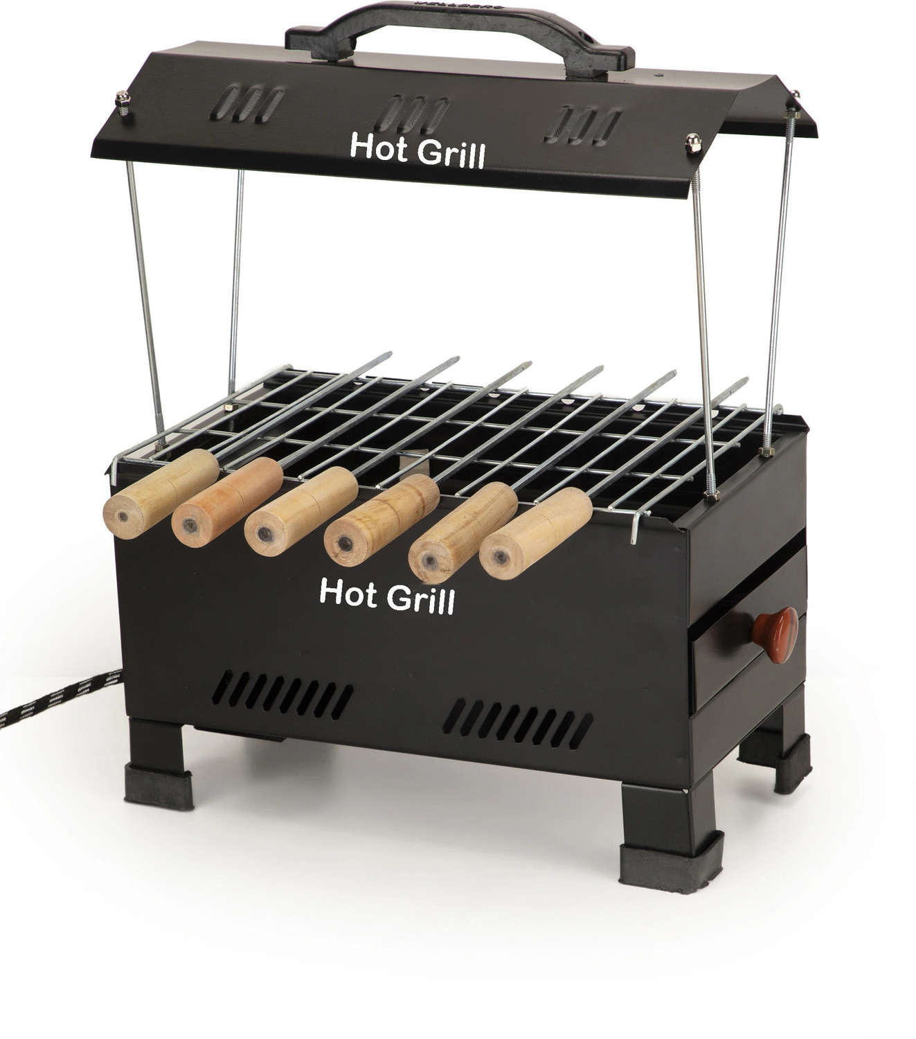 Image of Hot Grill Versatile 2-in-1 Barbecue Grill - Electric & NonElectric Options for Flexibility Electric Tandoor