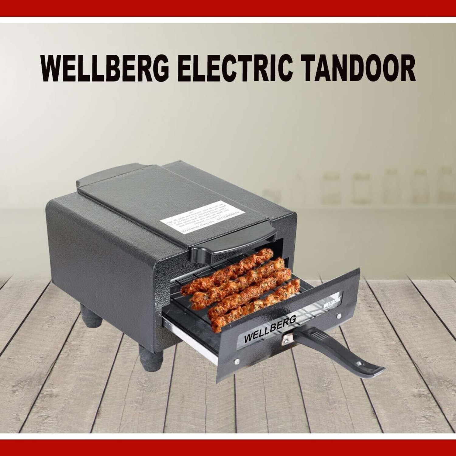 Image of WELLBERG New Exclusive Mini 10-Inch Combo�Versatile Cooking for Naan, Pizza, and Tandoori Electric Tandoor