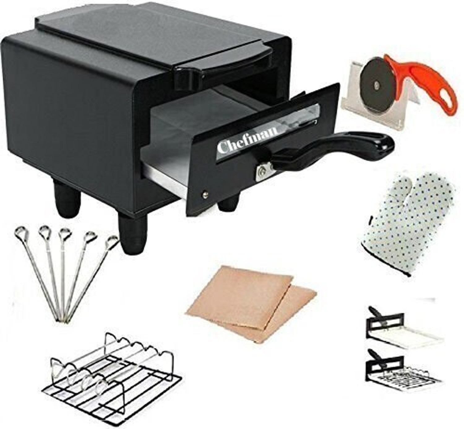 Image of Chefman Classic 14-Inch Micro Combo for Grilling, Roasting, and Toasting at Home Electric Tandoor