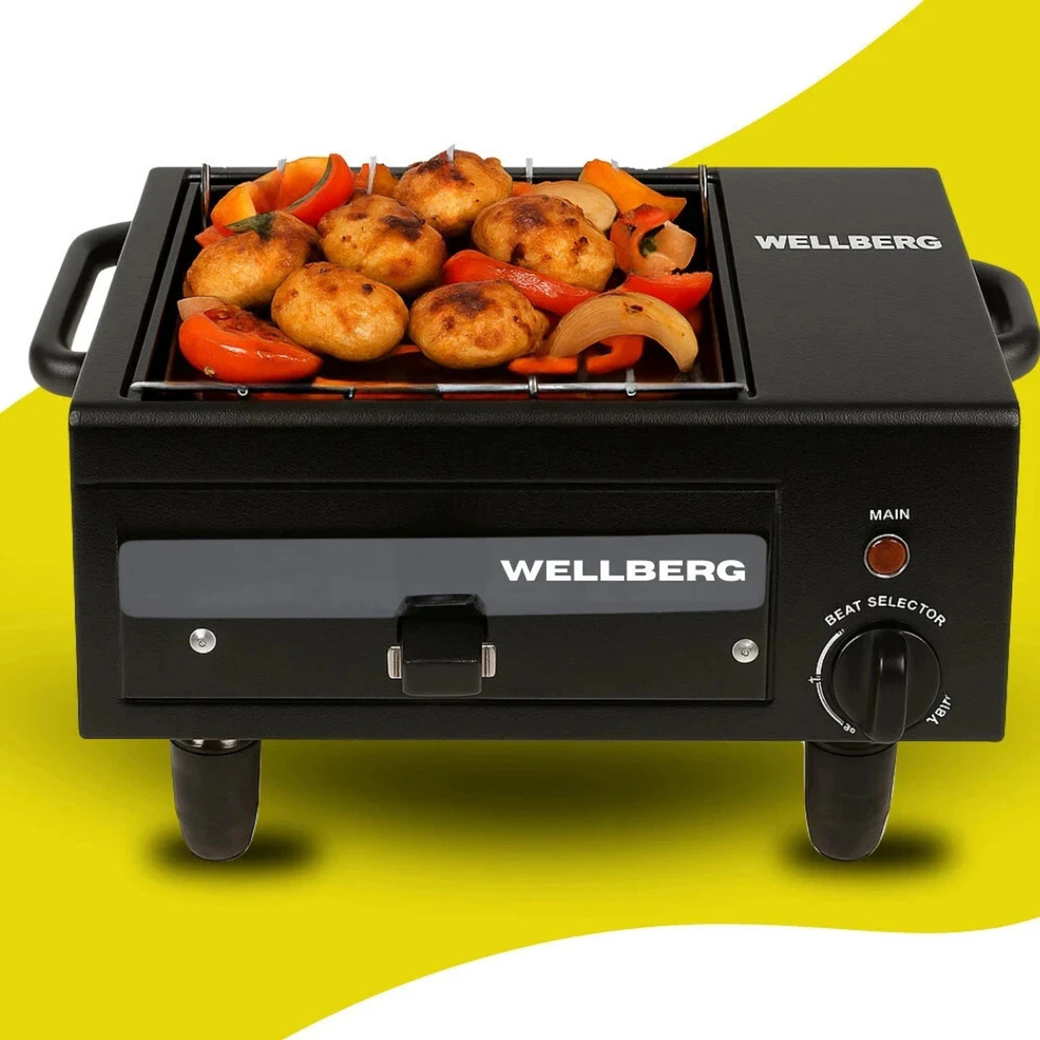 Image of WELLBERG Premium Dual 2-in-1 Oven for Grilling, Baking, Roasting & Tandoori Cooking Electric Tandoor