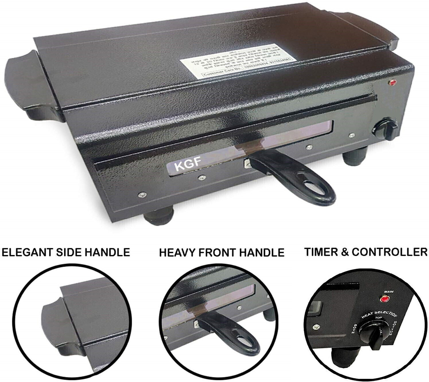 Image of KGF Classic 16inch Pizza Maker, Tandoori Roti Combo with Element Controlling Switch Electric Tandoor