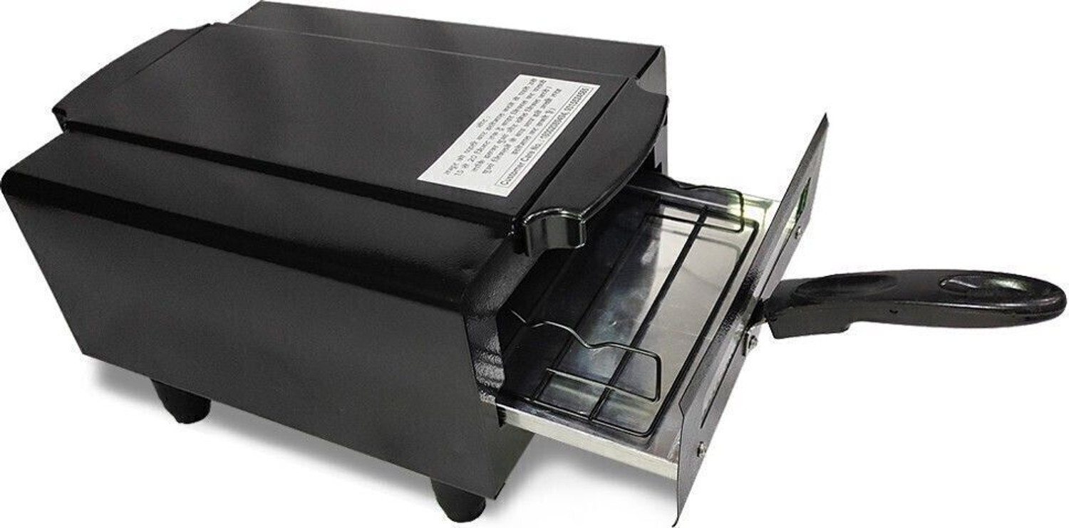 Image of WELLBERG 14-Inch Pizza Oven for Healthy Grilling, Baking, and Oil-Free Roasting at Home Electric Tandoor