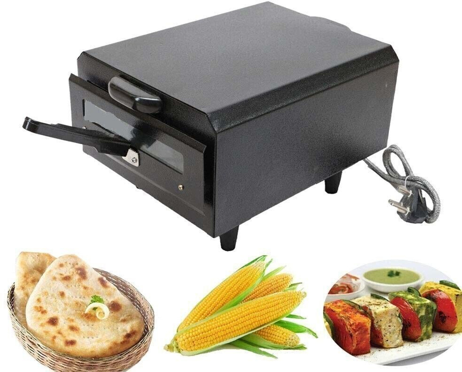 Image of WELLBERG 14-Inch Multipurpose Oven for Grilling, Roasting, Baking, and Healthy Cooking Electric Tandoor