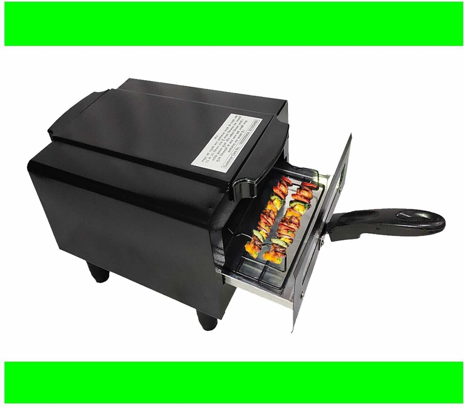 Image of WELLBERG Mini 10-Inch Combo Grill � Multi-Purpose Pizza, Naan, & Tandoori Maker for Home Electric Tandoor