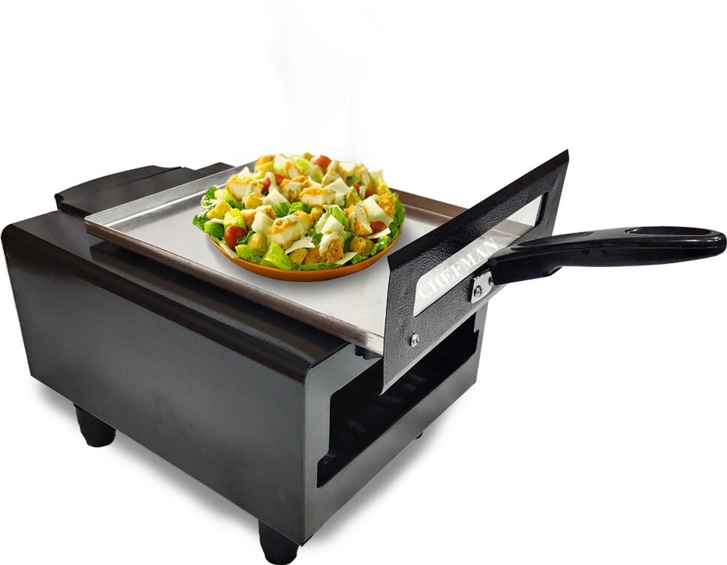 Image of Chefman High-Quality 14-Inch Pizza Maker Oven for Classic Oil-Free Cooking Electric Tandoor