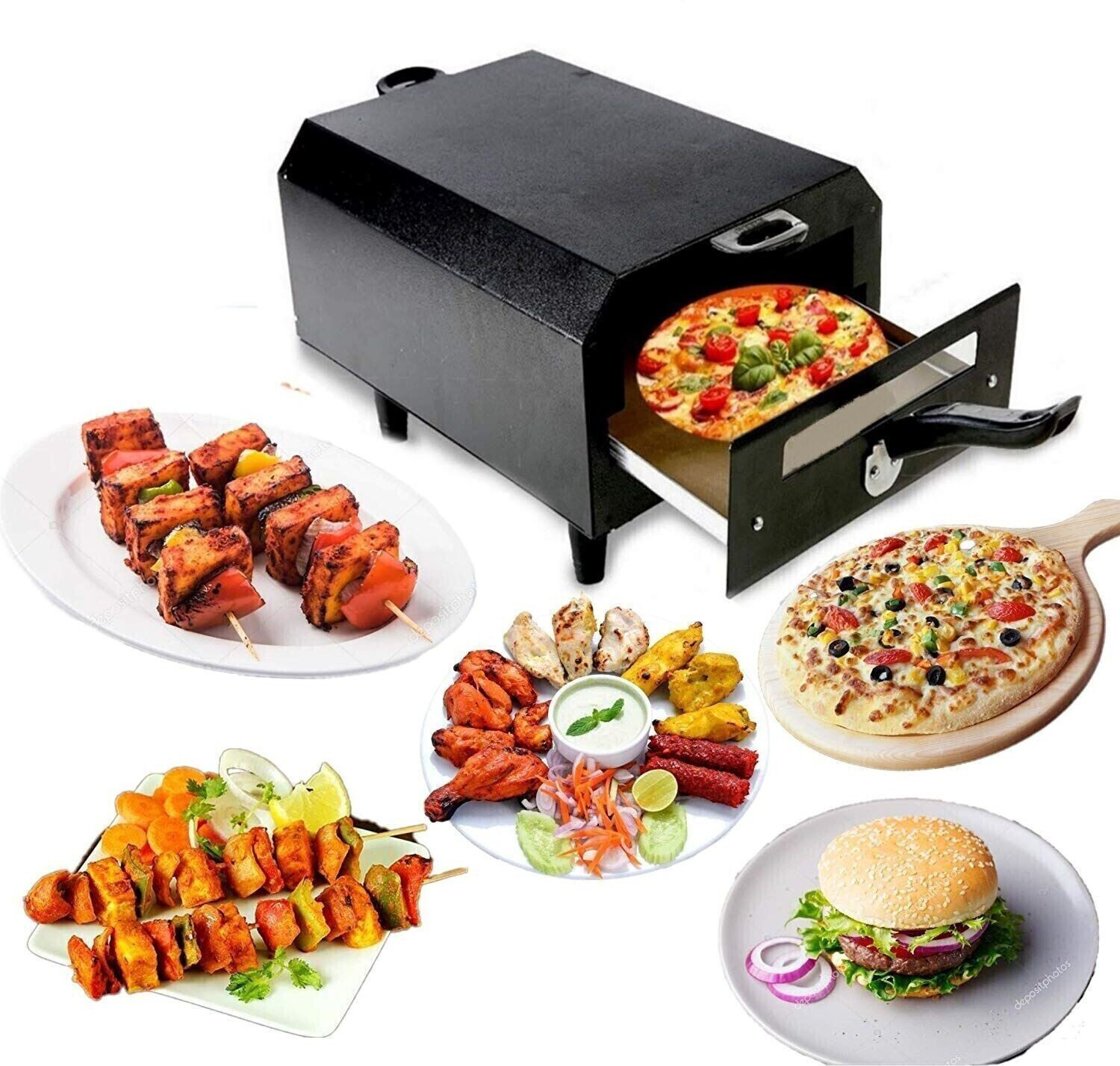 Image of SLICETER Multi-Purpose 14inch Pizza Maker Oven for Home & Kitchen � Ideal for Baking Electric Tandoor