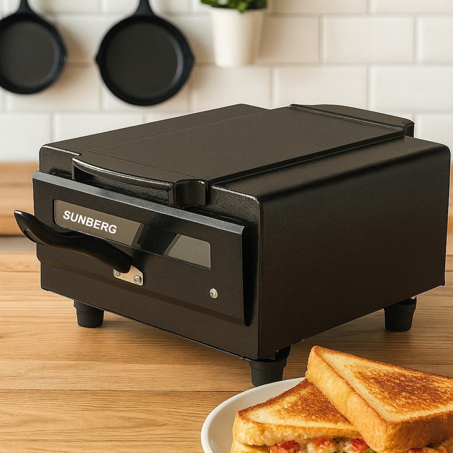 Image of SUNBERG Home-Use Roasting & Grilling Appliance with Fast Heating for Healthy Daily Meals Electric Tandoor