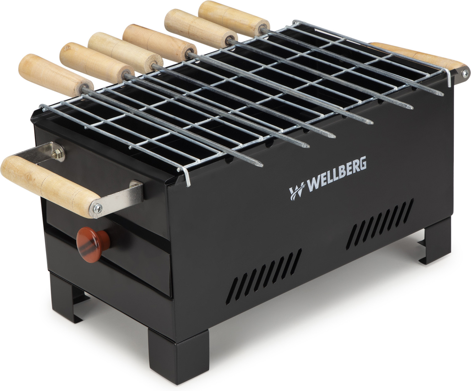 Image of Chefman Outdoor Charcoal Griller Barbecue for Healthy Cooking & Fun Picnic Grilling Electric Tandoor