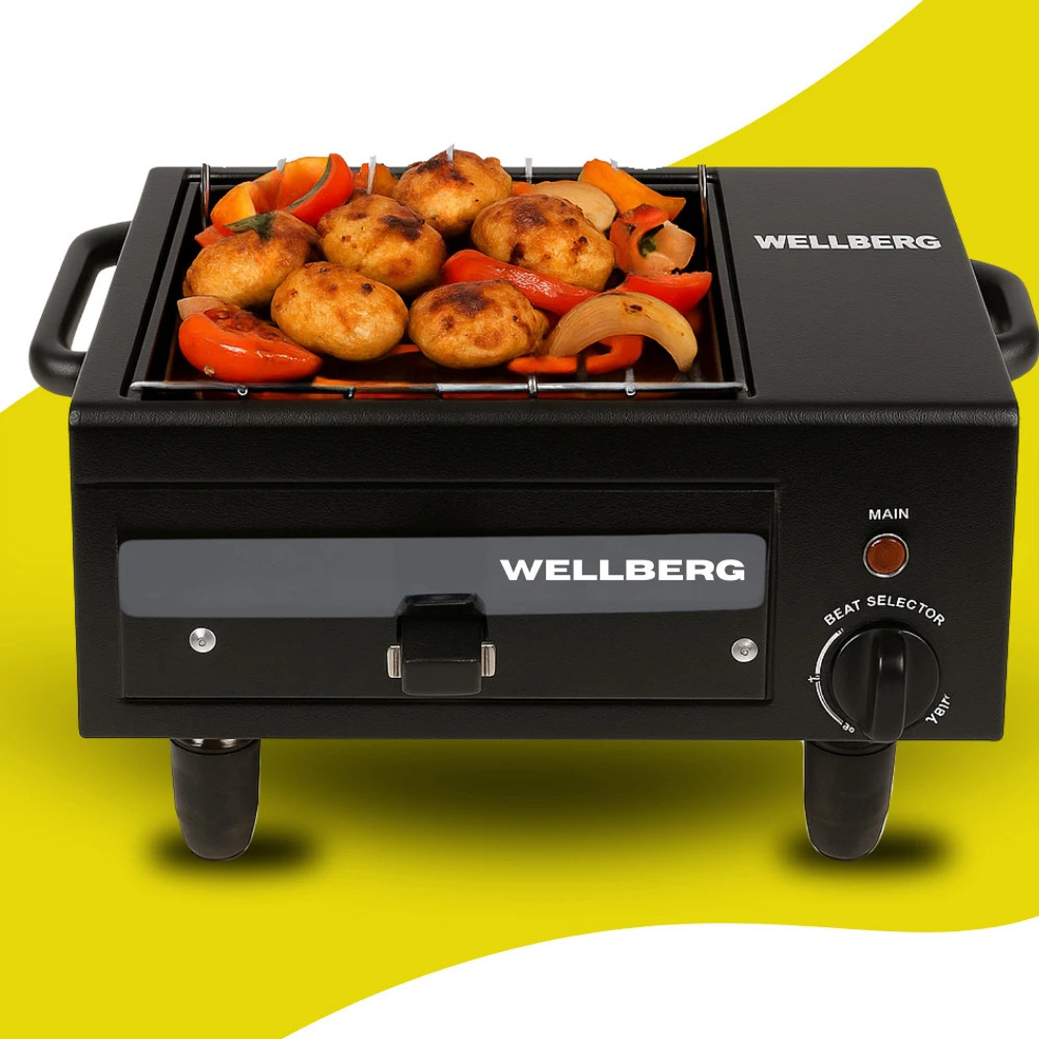 Image of WELLBERG Premium Dual 2-in-1 Pizza Oven with Upper Tray for Home Cooking Needs Electric Tandoor