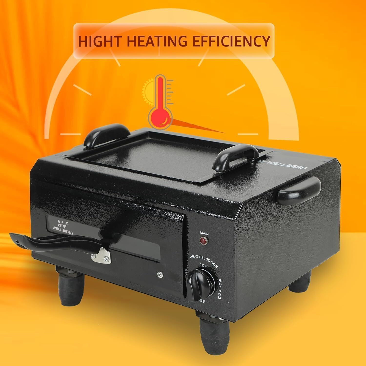 Image of WELLBERG 3-in-1 Authentic Flavor Barbeque & Tandoor at your fingers For Home Electric Tandoor