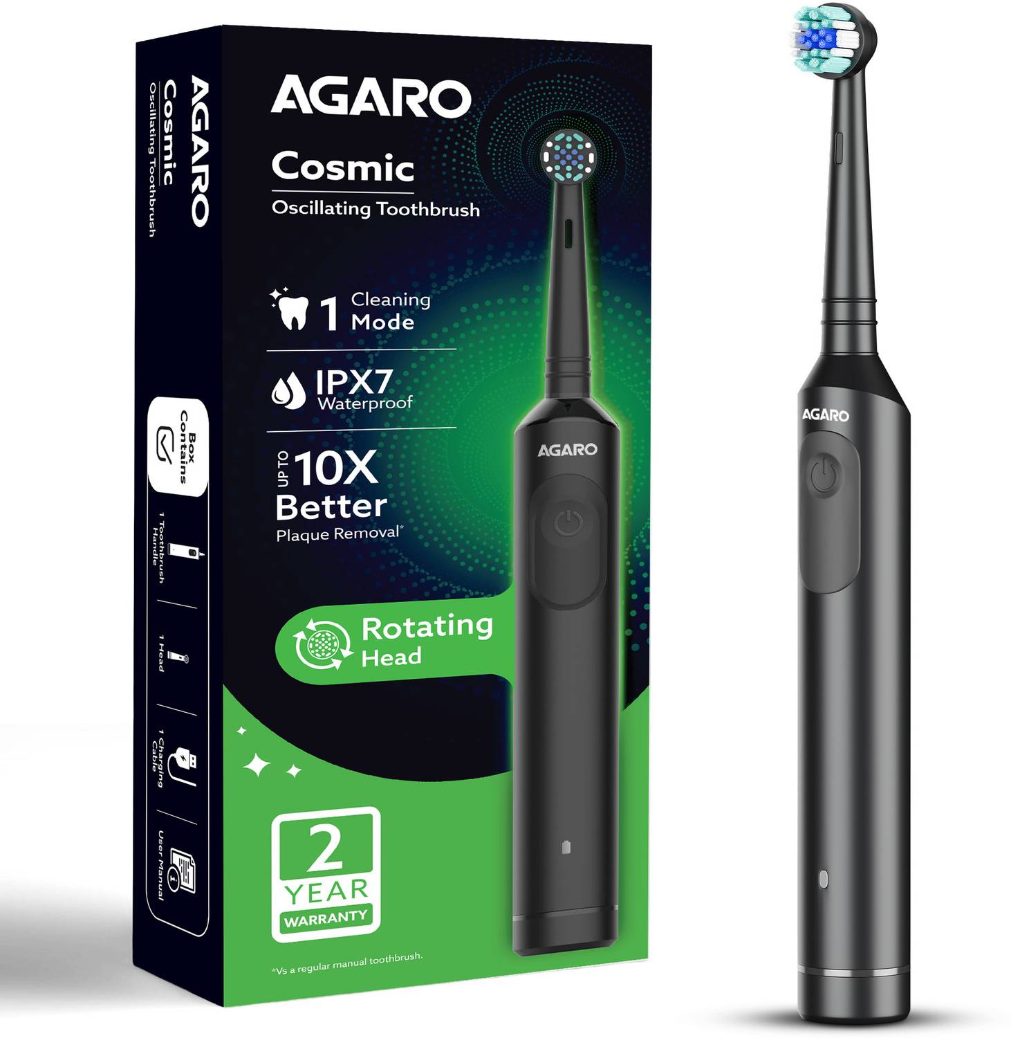 AGARO Cosmic Oscillating Electric Toothbrush