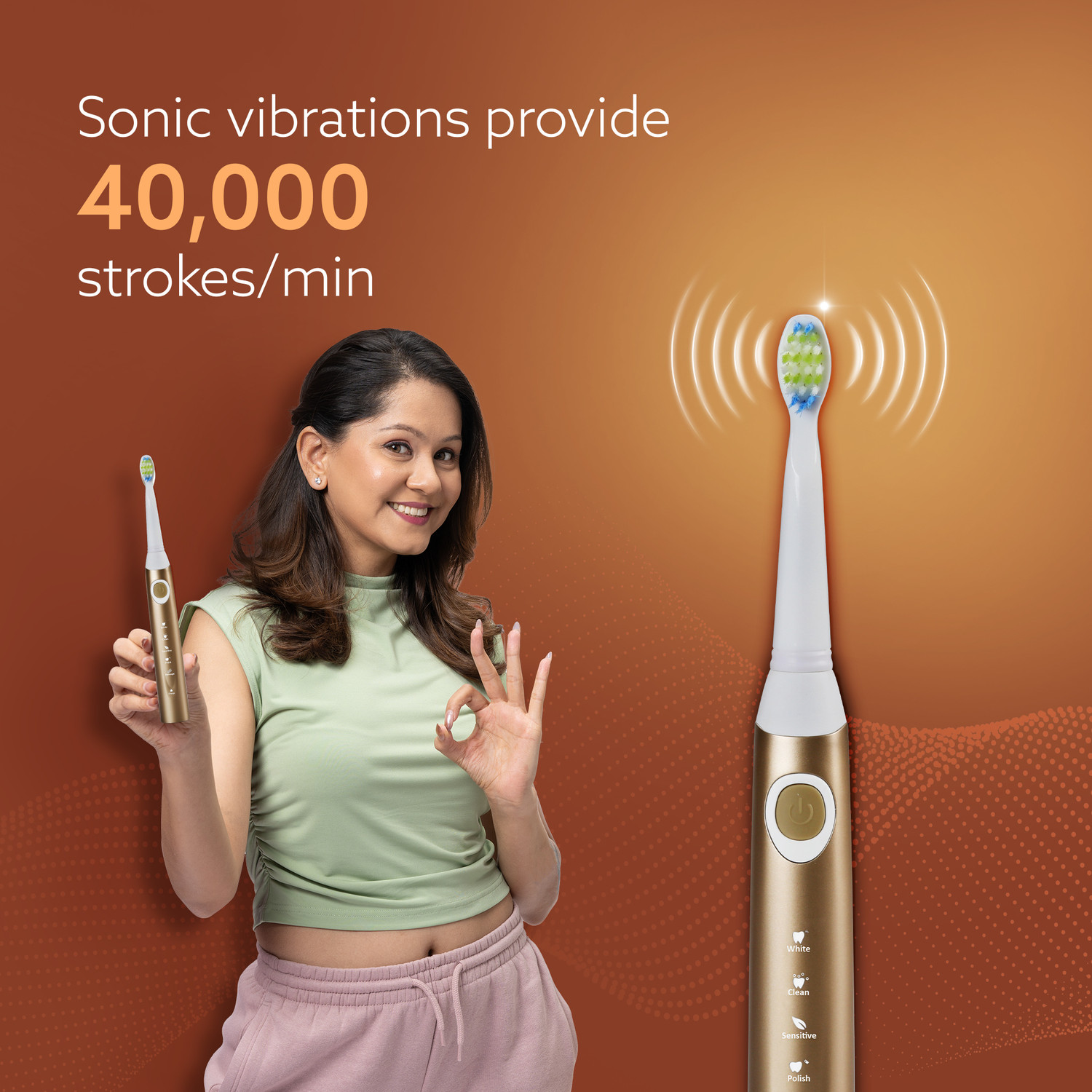 Image of AGARO COSMIC PLUS, Cosmic Max MAX Sonic Electric Toothbrush