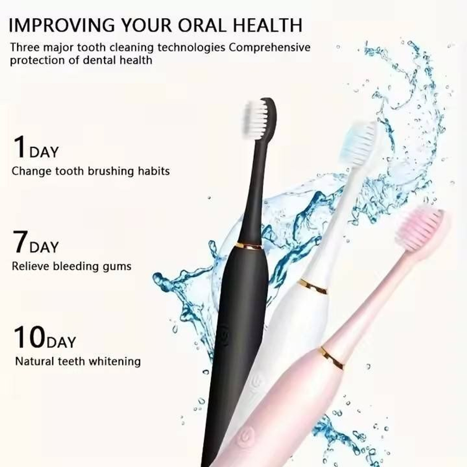 Image of RadiantWave FreshMint Pulse 360 Electric Toothbrush
