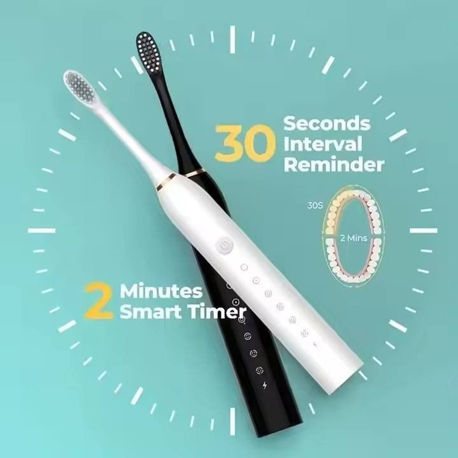 Image of RadiantWave FreshMint Pulse 360 Electric Toothbrush