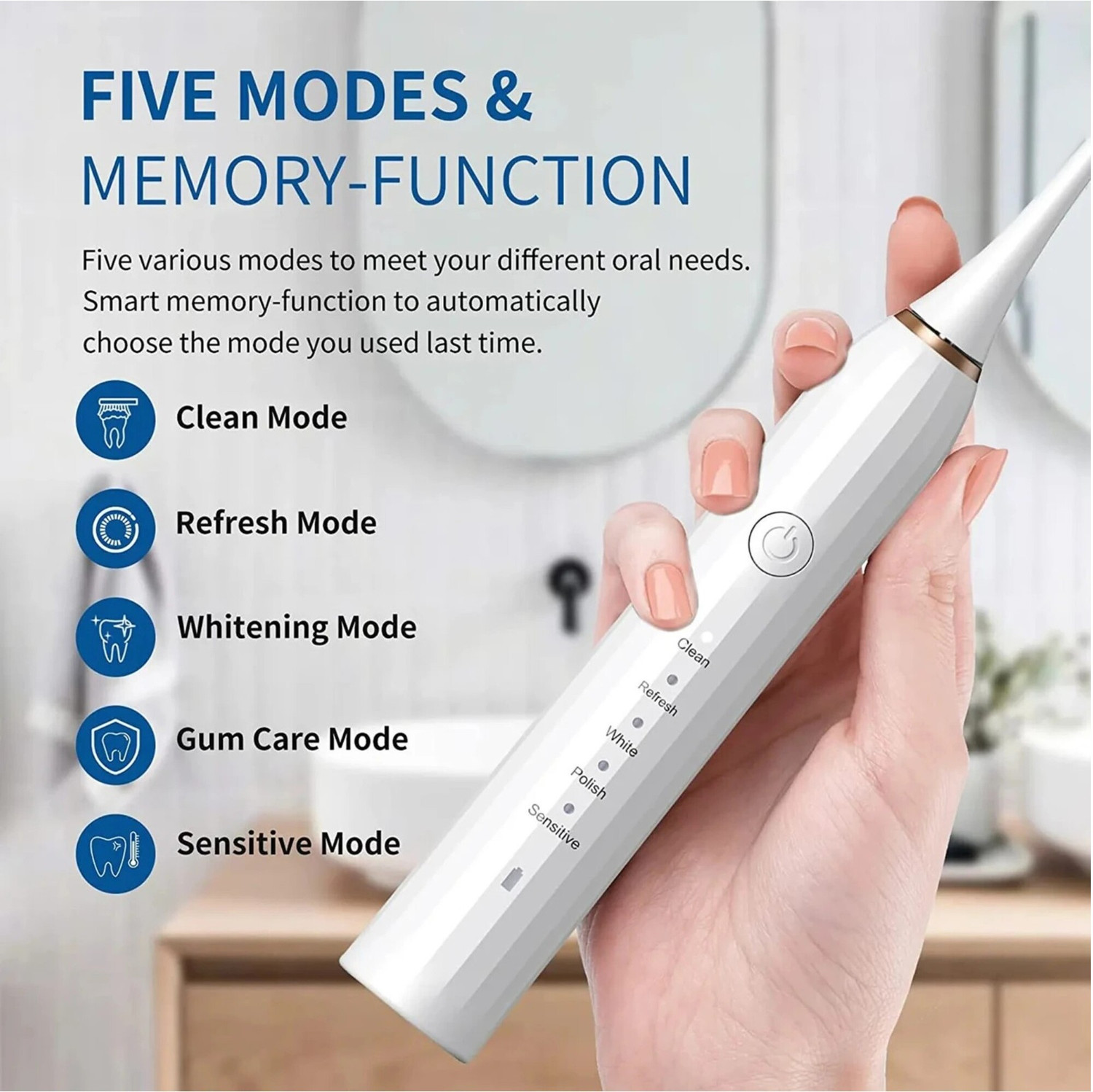 Image of MYCHNw E-TOOTHBRUSH(White) Electric Toothbrush