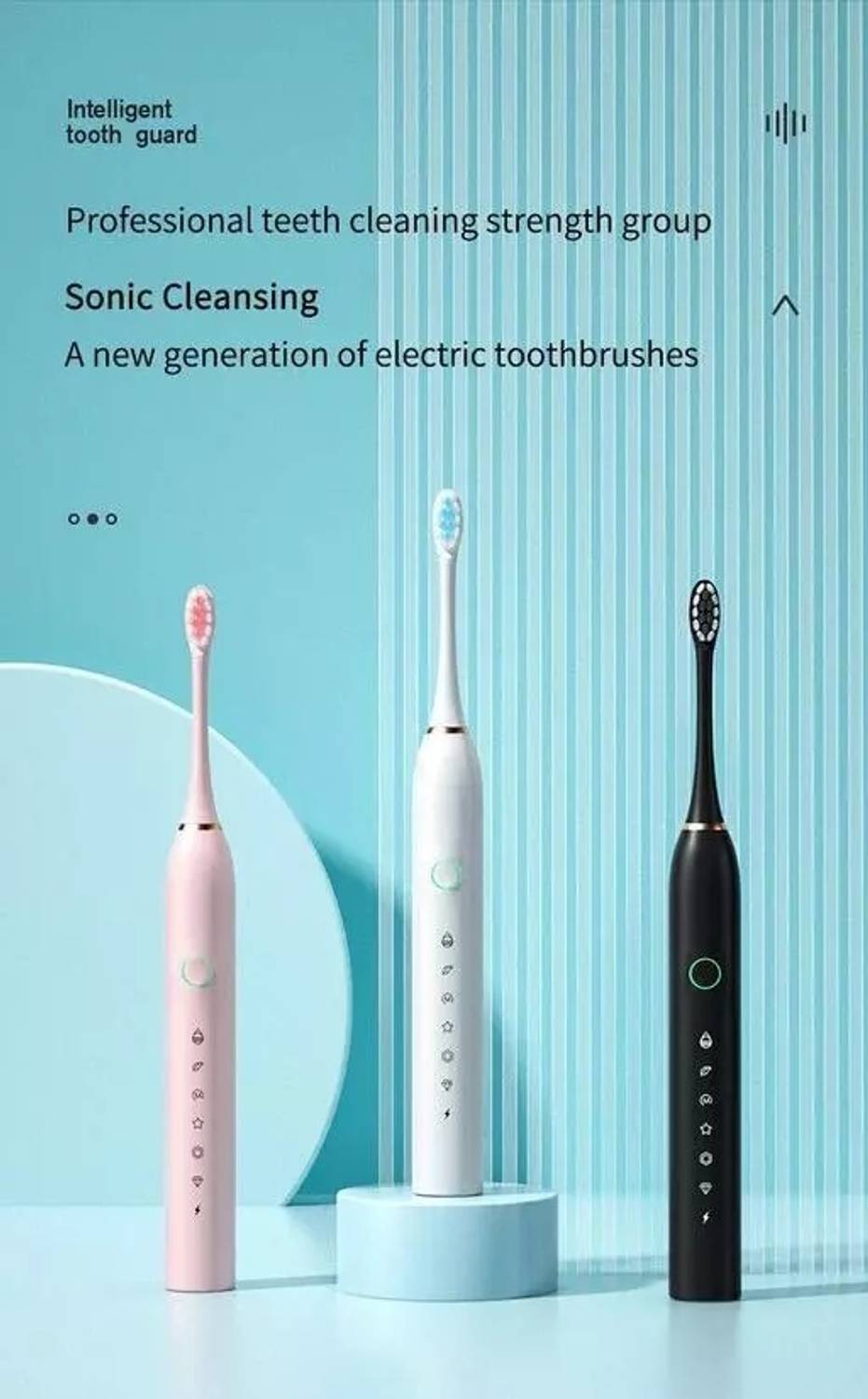 sheladiya USB Rechargeable Smart Timer Electric Toothbrush - Image 5