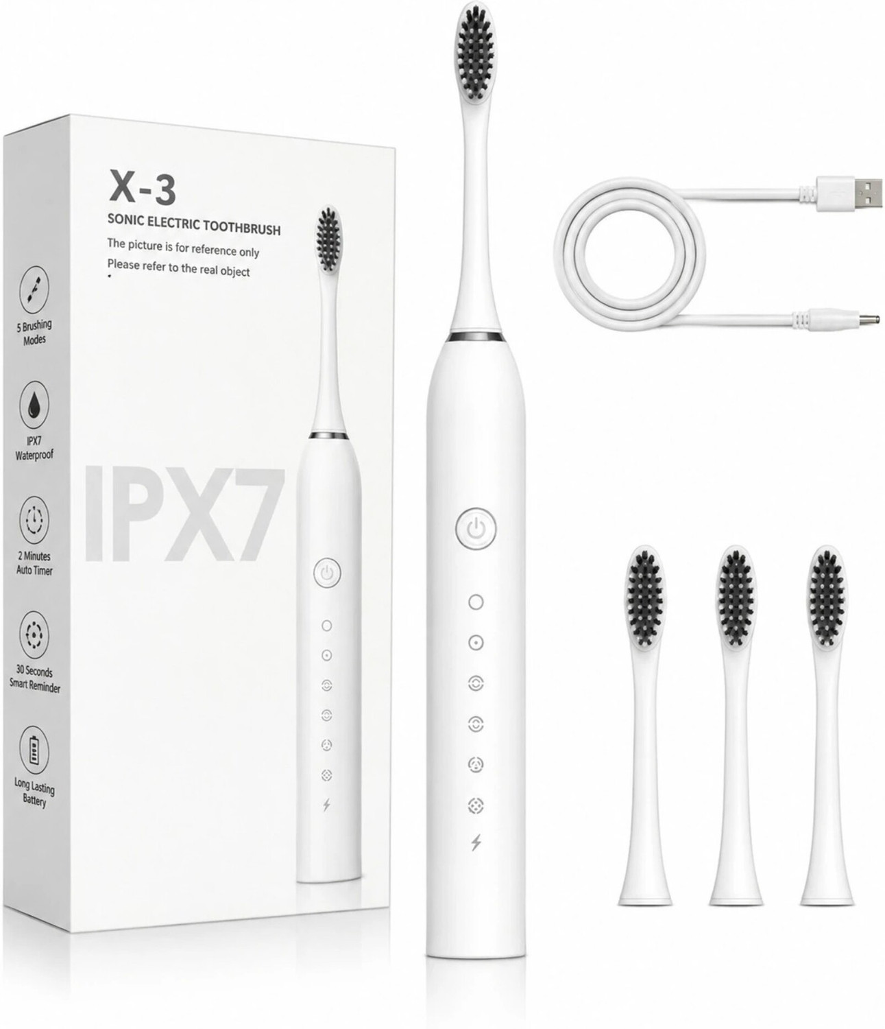 Image of MYCHNw E-TOOTHBRUSH(White) Electric Toothbrush