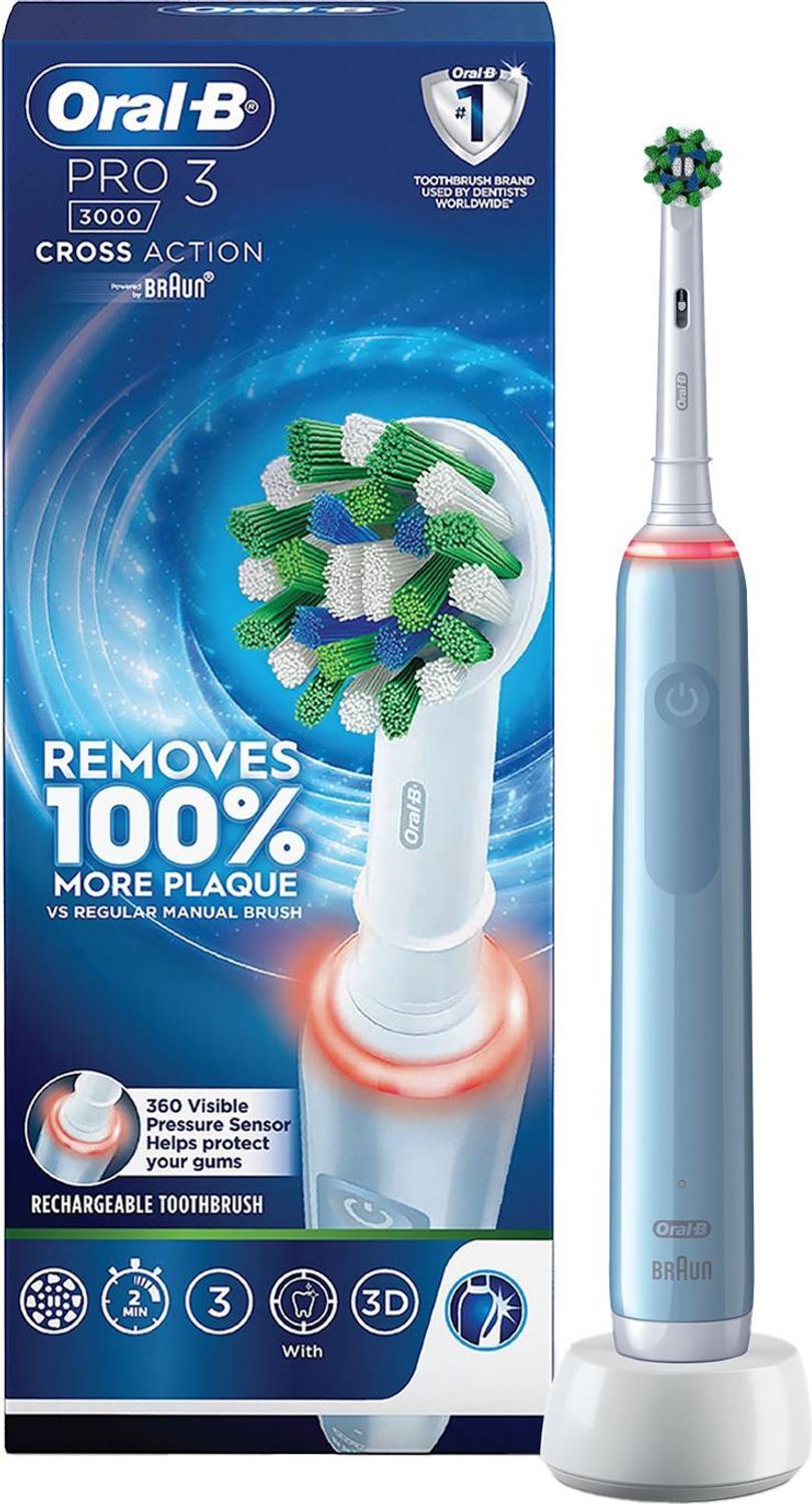 Oral-B Pro 3 Electric Toothbrush, 3 Modes, 2-Min Timer, Pressure