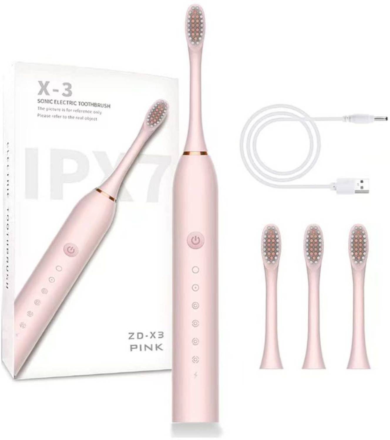 sheladiya USB Rechargeable Smart Timer Electric Toothbrush - Image 1