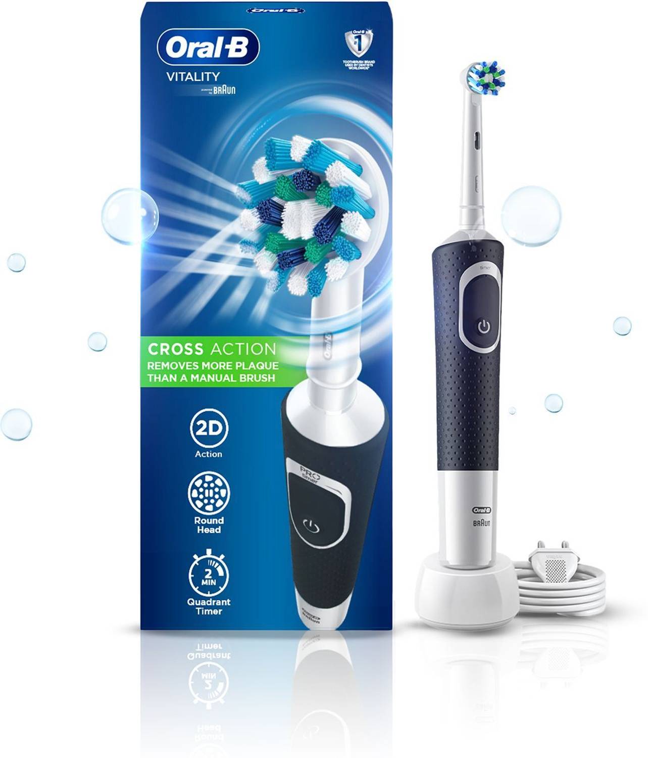 Oral-B Vitality Black Rechargeable Electric Toothbrush