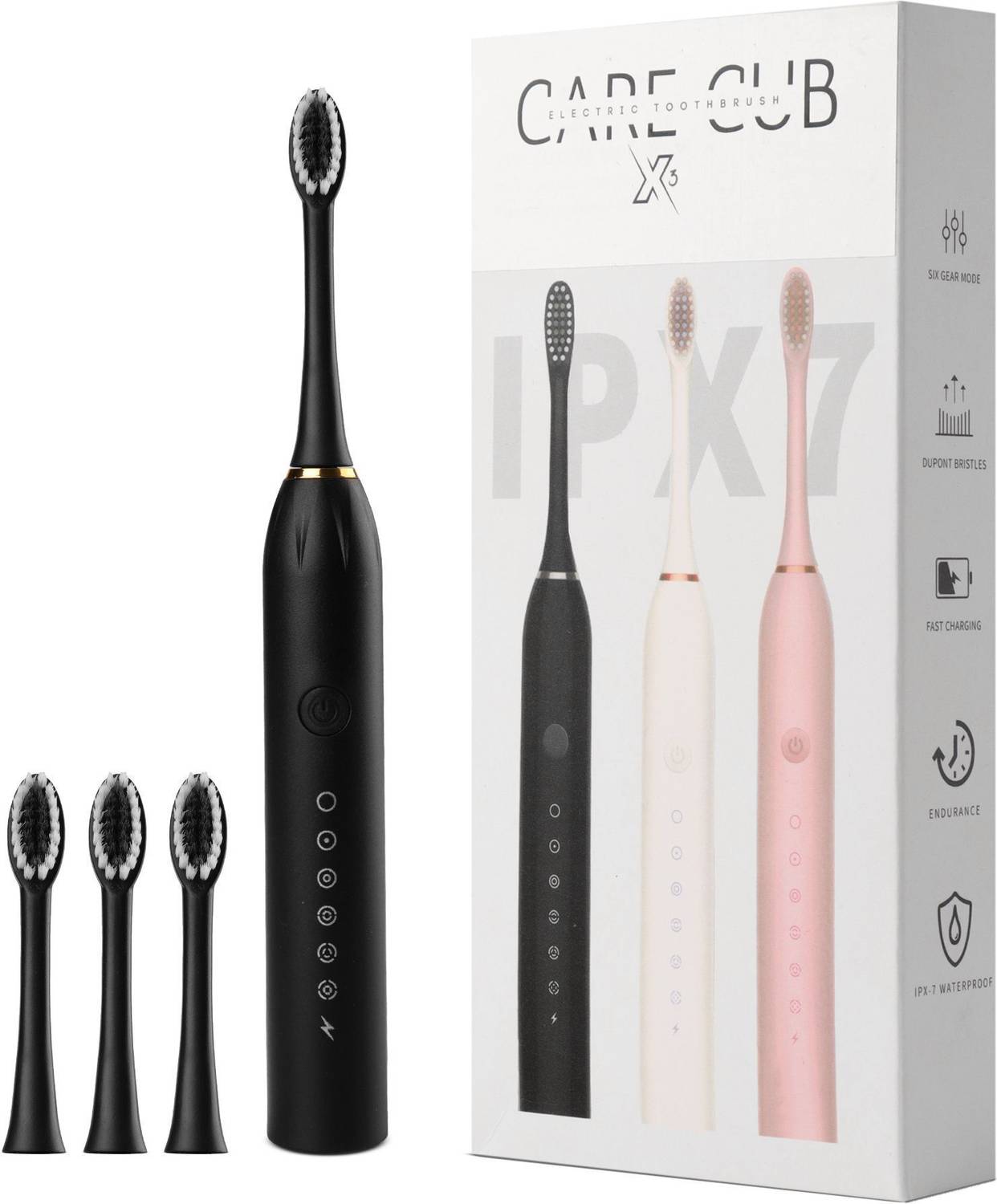 CARE CUB X-3 Sonic White Electric Toothbrush