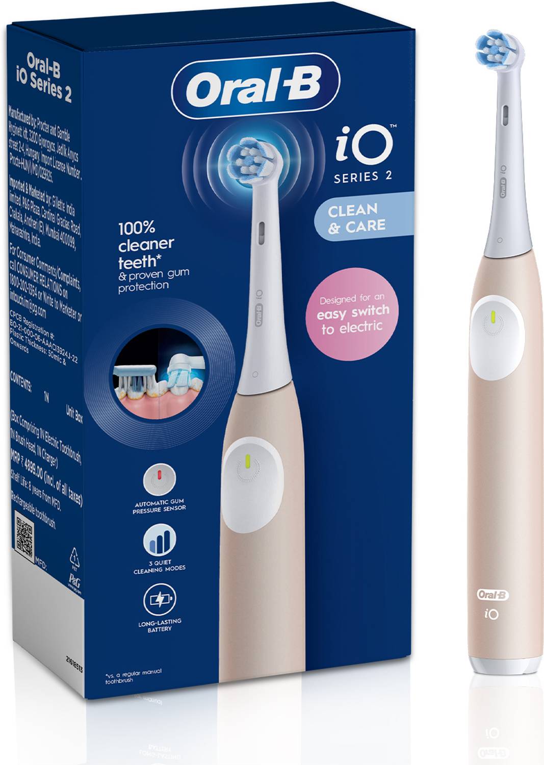 Oral-B IO series 2 Electric Toothbrush (Calm Pink) Oral-B IO series 2 E
