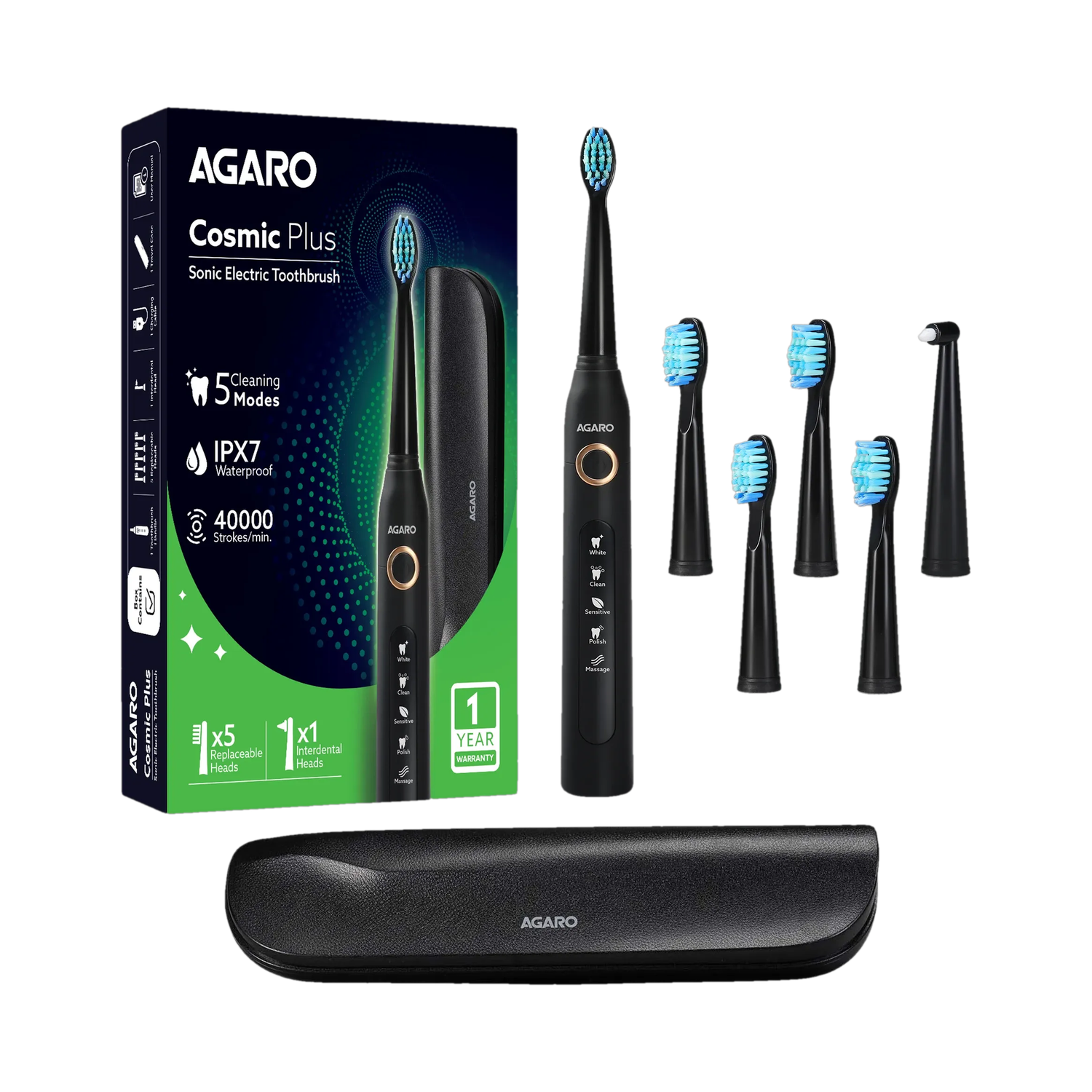 AGARO Cosmic Plus Sonic 33438 Electric Toothbrush