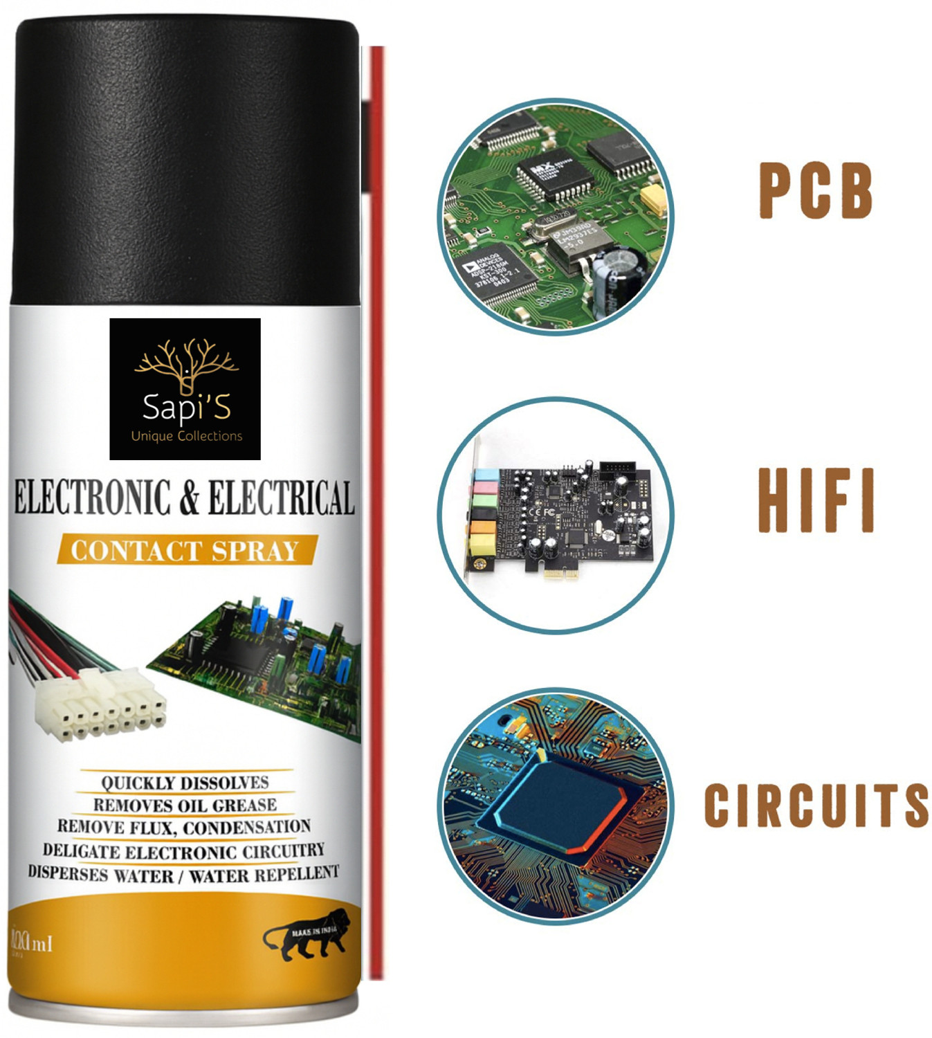 Image of SAPI'S Electronic & Electrical Contact Spray Electrical Cleaning Spray (150 ml)