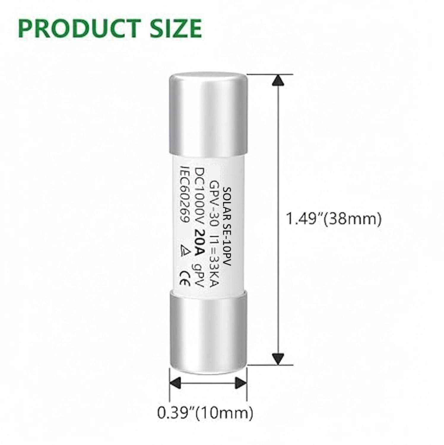 EXCELLION 20A Solar DC Fuse Pack of 2 - Image 5