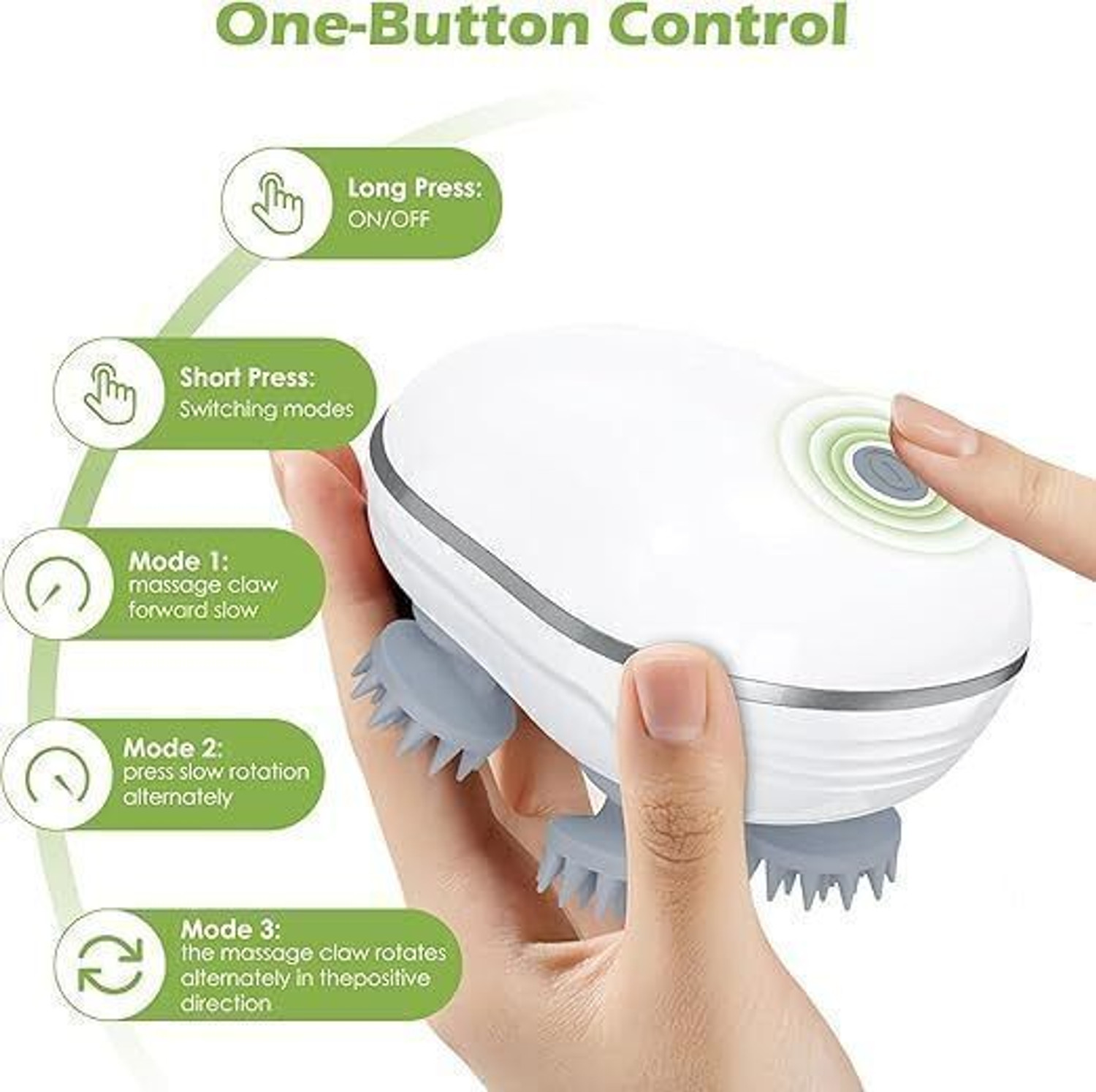 Image of MuskOng Head, Scalp Massager Electrical Hand Warmer