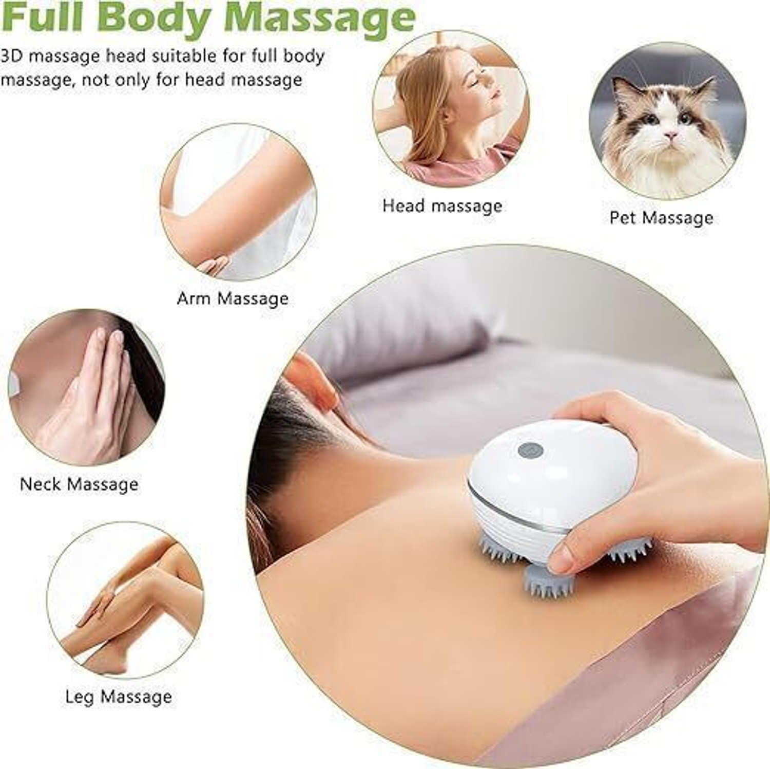 Image of MuskOng Head, Scalp Massager Electrical Hand Warmer