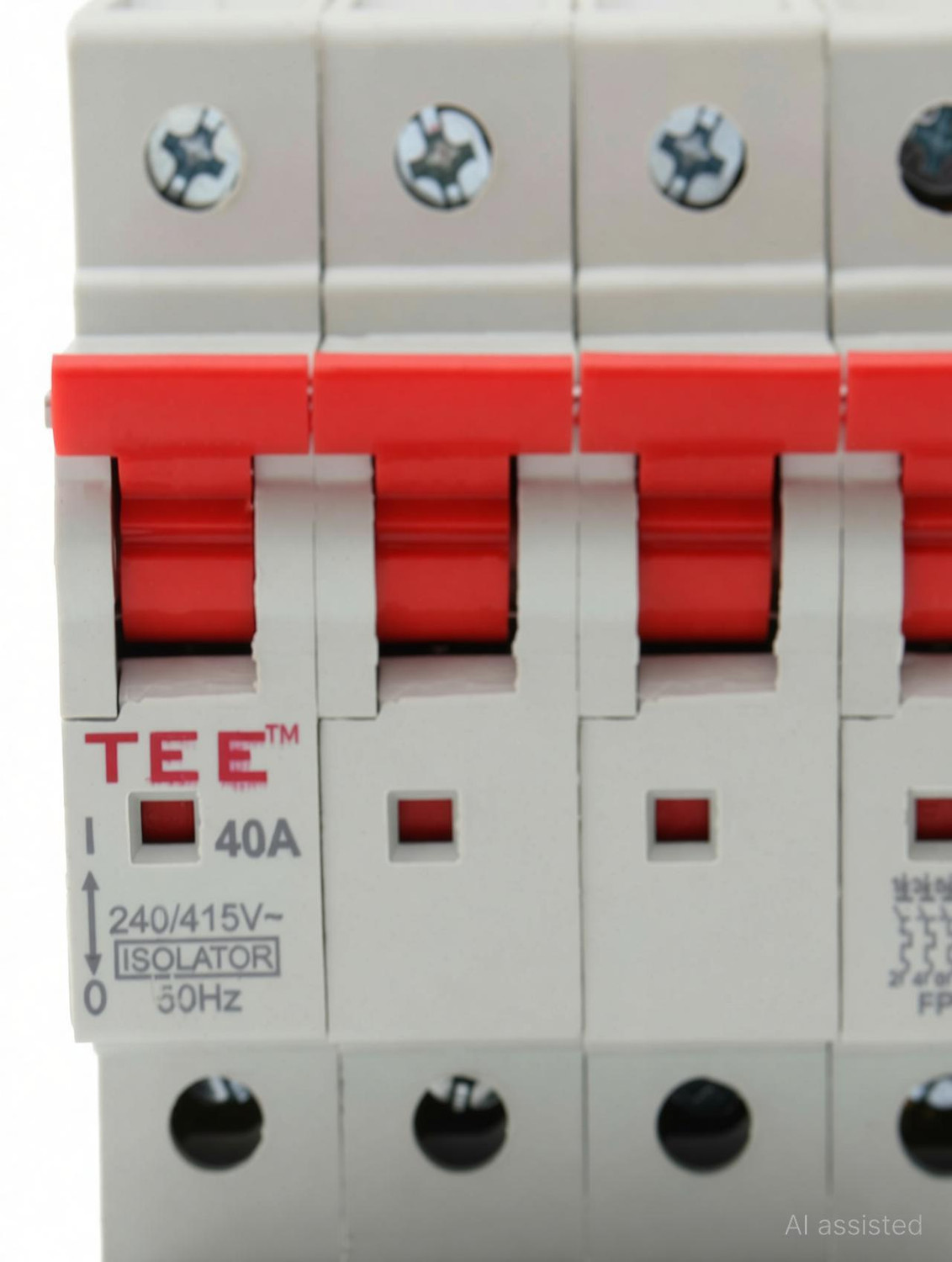 Image of The Elite Electrotek MCB Four Pole Isolator 32-Amp Heavy Duty Switch for Safe Circuit Isolation Suitable for Homes, Industrial & Commercial Use Low Voltage Electrical Device MCB